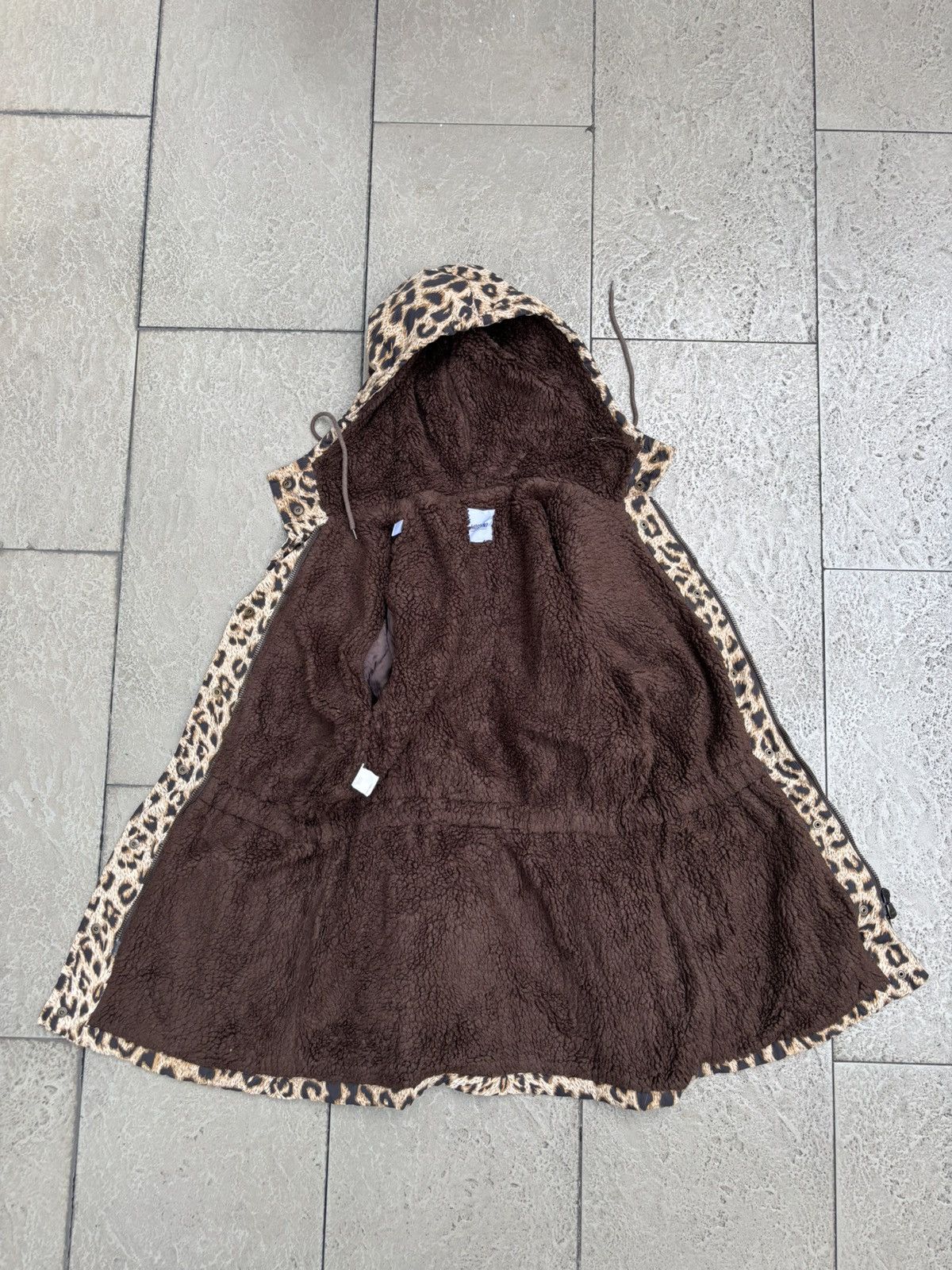 Jeremy Scott × Moschino Leopard Hooded Parka Jacket Size M / US 6-8 / IT 42-44 - 8 Thumbnail