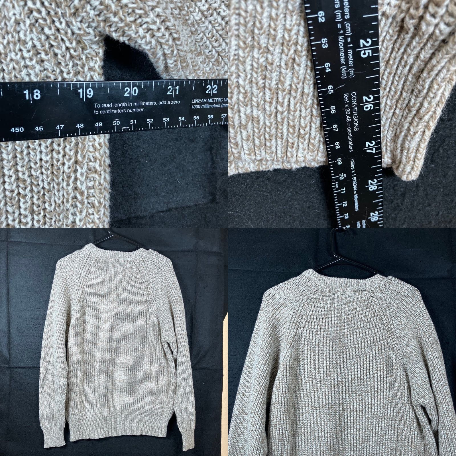 Vintage St. John's Bay Mens Sweater Tan Crew Neck Knit Long Sleeve Pullover Large Size US L / EU 52-54 / 3 - 8 Thumbnail