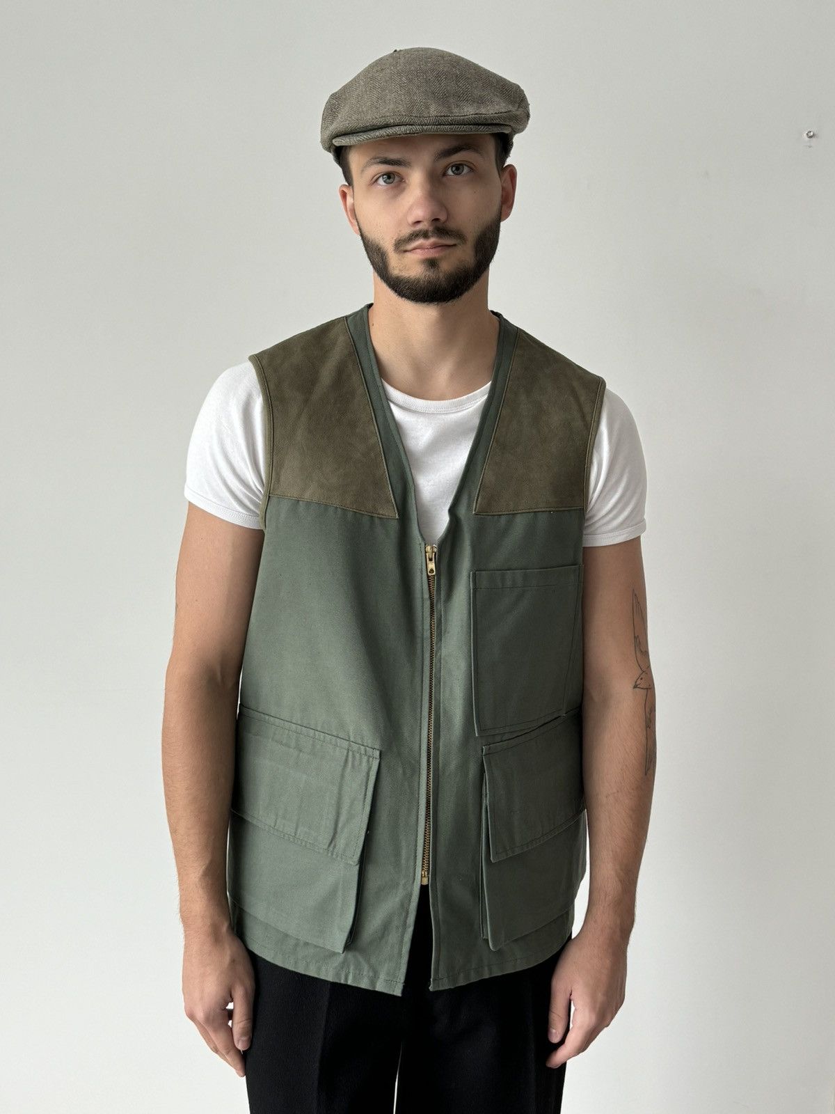 Vetra × Vintage 1970s French ‘Eclair’ Zip Hunting Shooting Vest Size US M / EU 48-50 / 2 - 1 Thumbnail