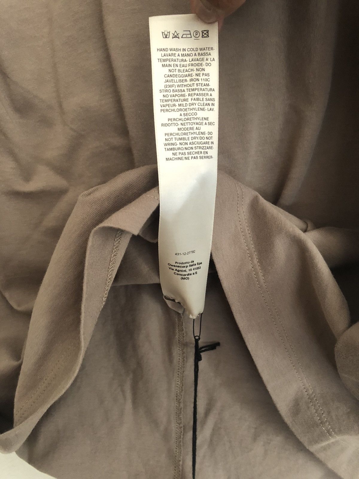 Rick Owens Rick Owens Mainline Hollywood SS25 Flesh Level T-shirt Size US XL / EU 56 / 4 - 3 Thumbnail