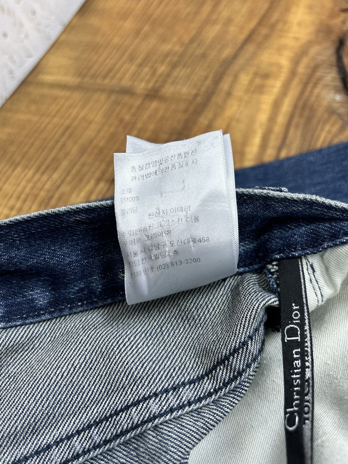 Dior Christian Dior CD01 Boyfriend Washed Denim Jeans Indigo Size 27" / US 4 / IT 40 - 11 Thumbnail