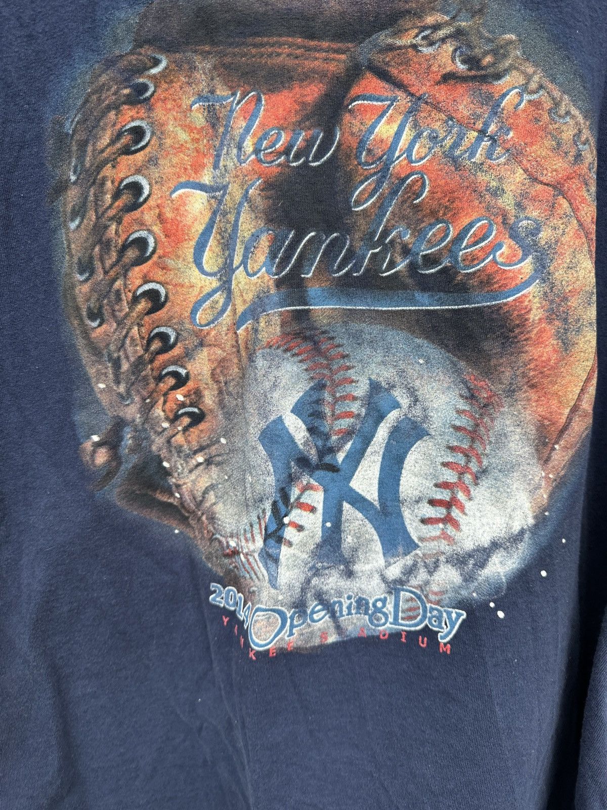 New York Yankees × Vintage Vintage 2014 New York Yankees Opening Day Derek Jeter Tee Size US XXL / EU 58 / 5 - 2 Thumbnail