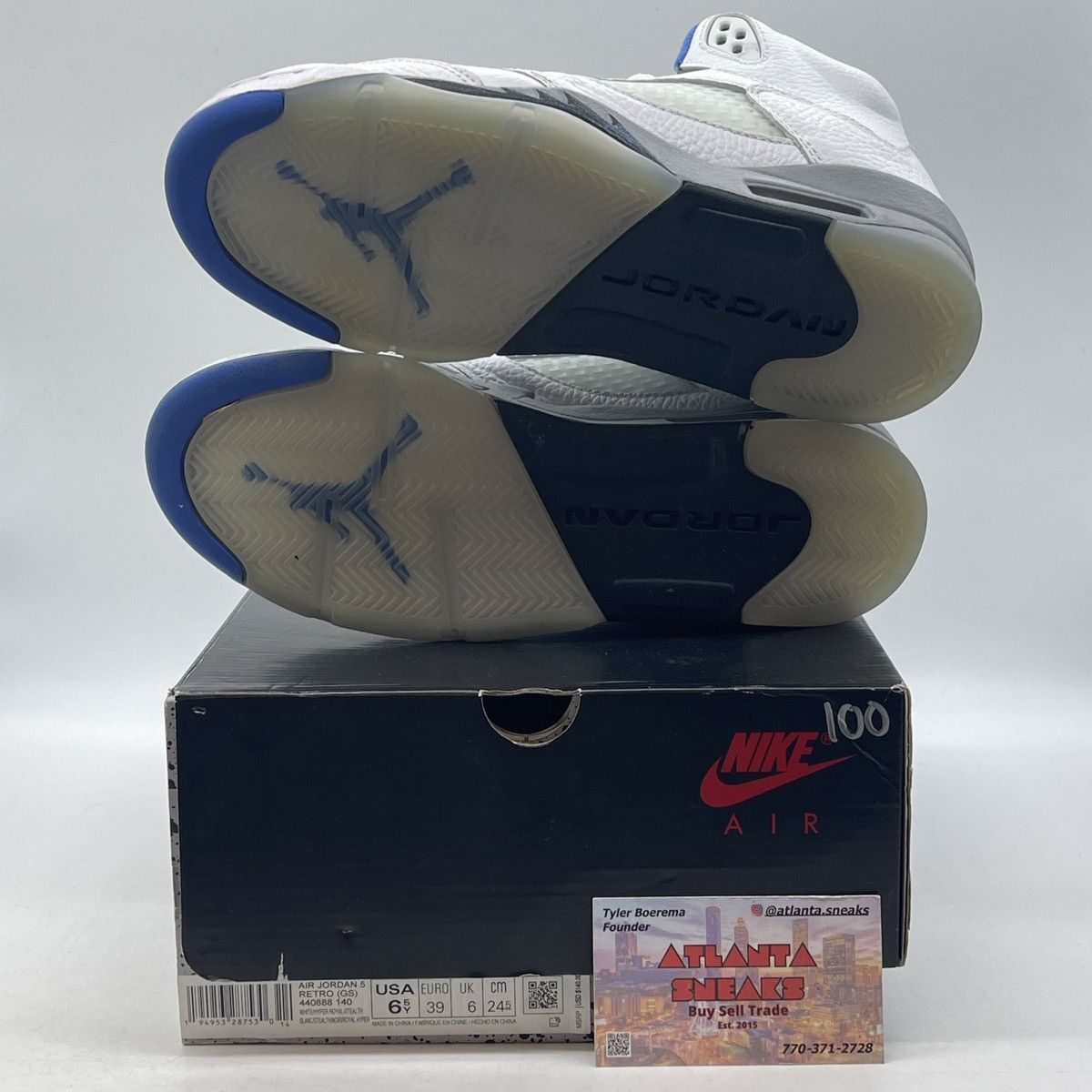 Jordan Brand Air Jordan 5 stealth 2.0 Size US 6.5 / EU 39-40 - 7 Thumbnail
