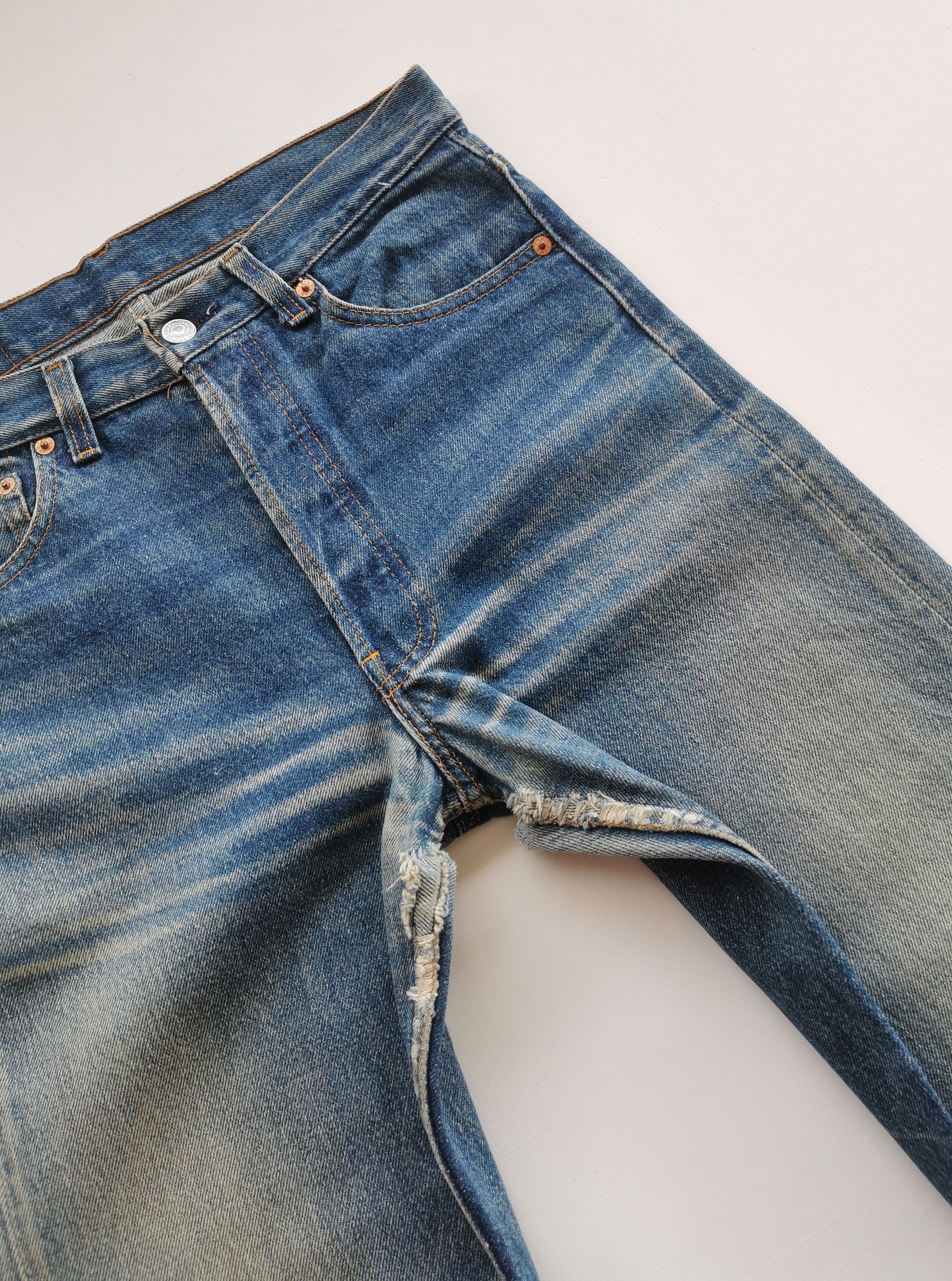 Levi's Vintage Levi’s 501 damage denim Size US 30 / EU 46 - 6 Thumbnail