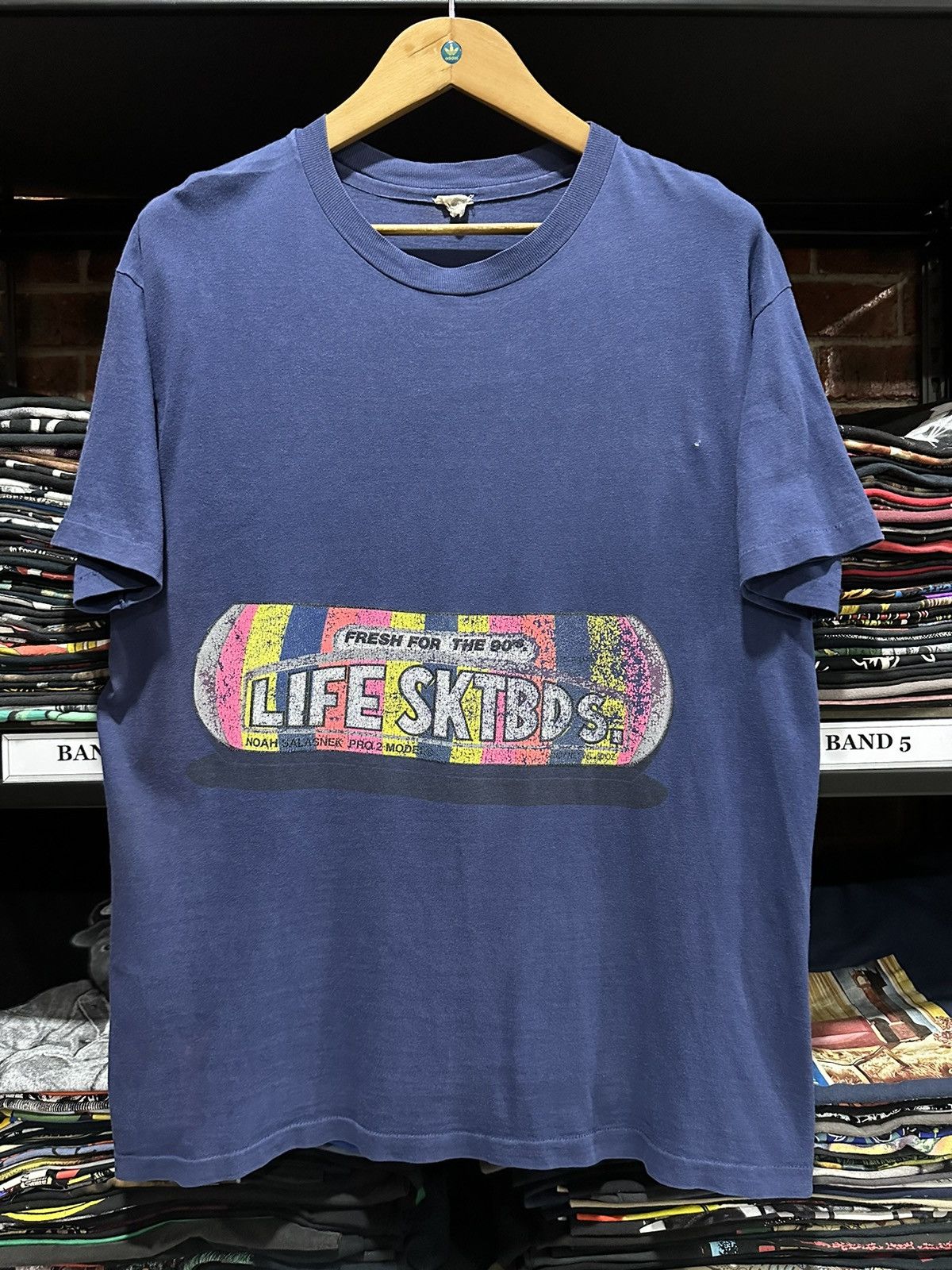 Vintage 90s Life Skateboard Noah Salasnek Faded Tee
