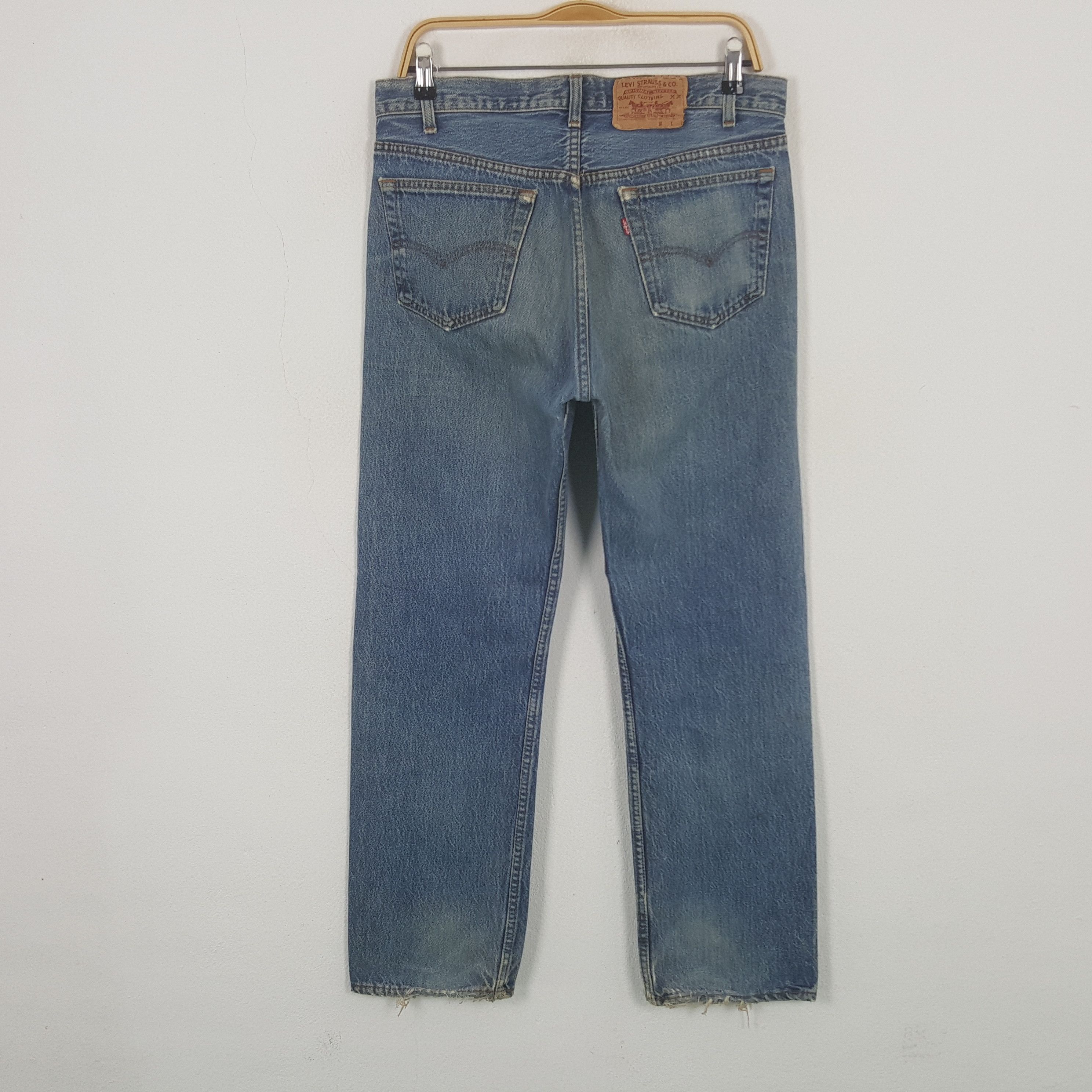 Levi's Vintage Clothing Vintage Levis 501 Distressed Style Denim Jeans Size US 33 - 4 Thumbnail