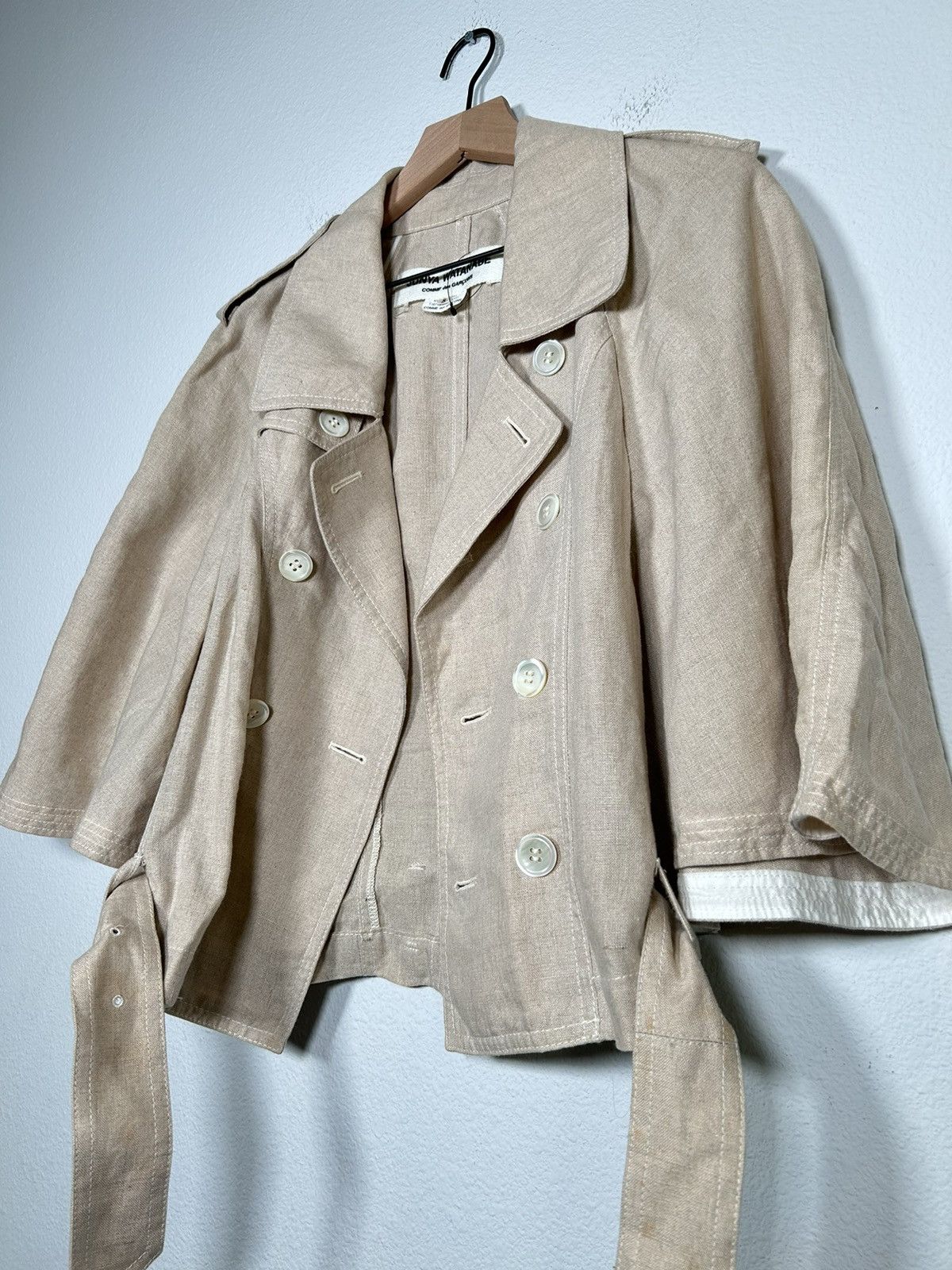 Junya Watanabe AW10 Twill Batwing cropped Trench coat Size US S / EU 44-46 / 1 - 3 Thumbnail