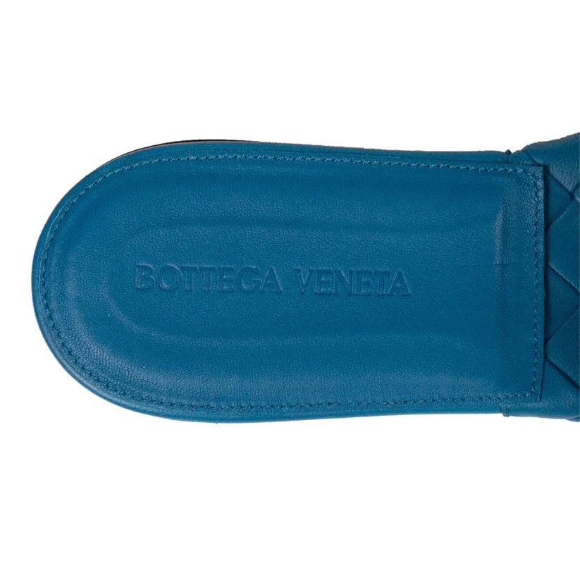 Bottega Veneta o1n1vont1124 Lido Flat Sandals in Blue Size US 4.5 / IT 34.5 - 6 Thumbnail