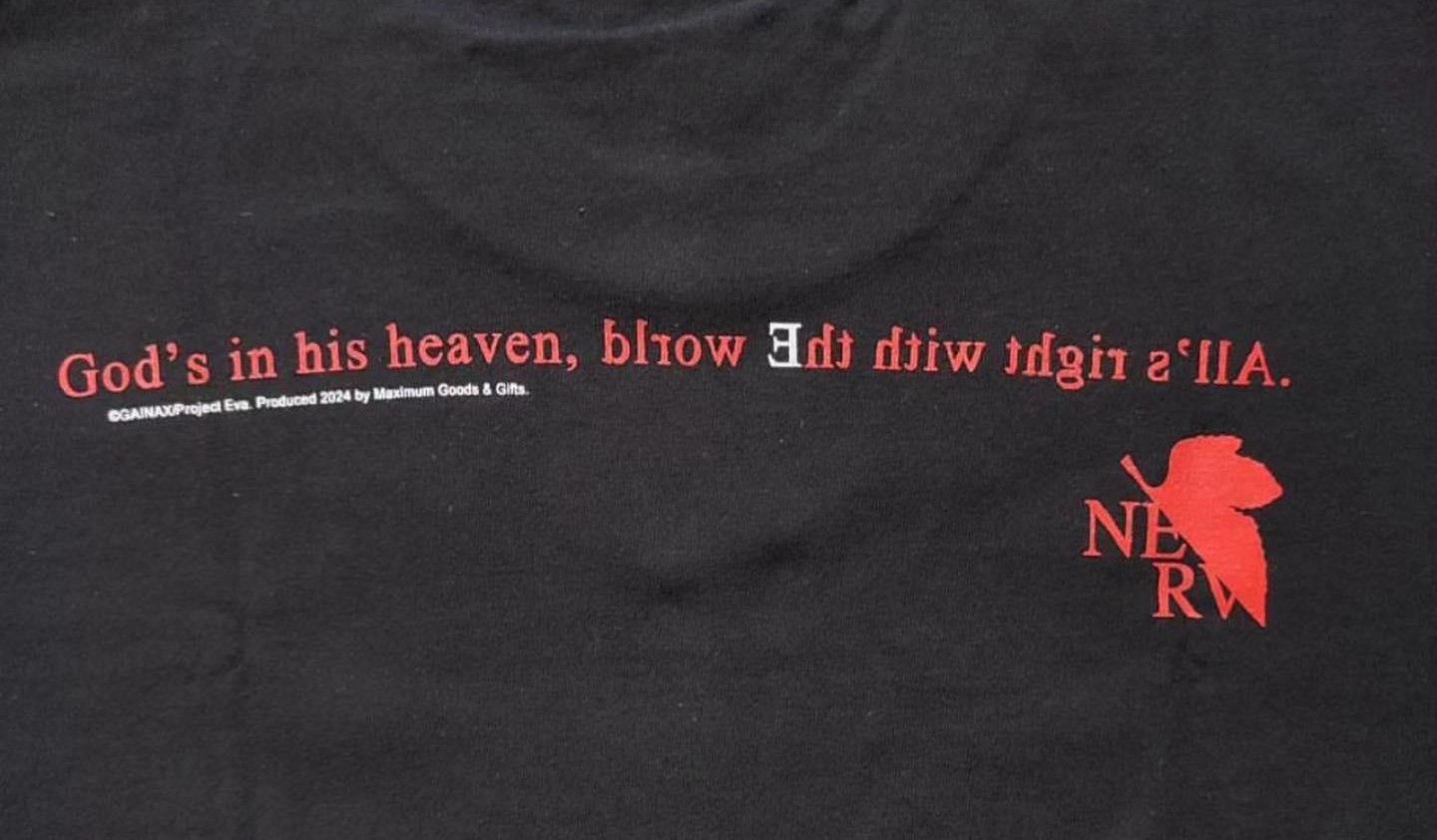 Anime T SHIRT EVANGELION REI AYANAMI RIFF OFF LAIN IWAKURA ANIME Size US XL / EU 56 / 4 - 2 Thumbnail