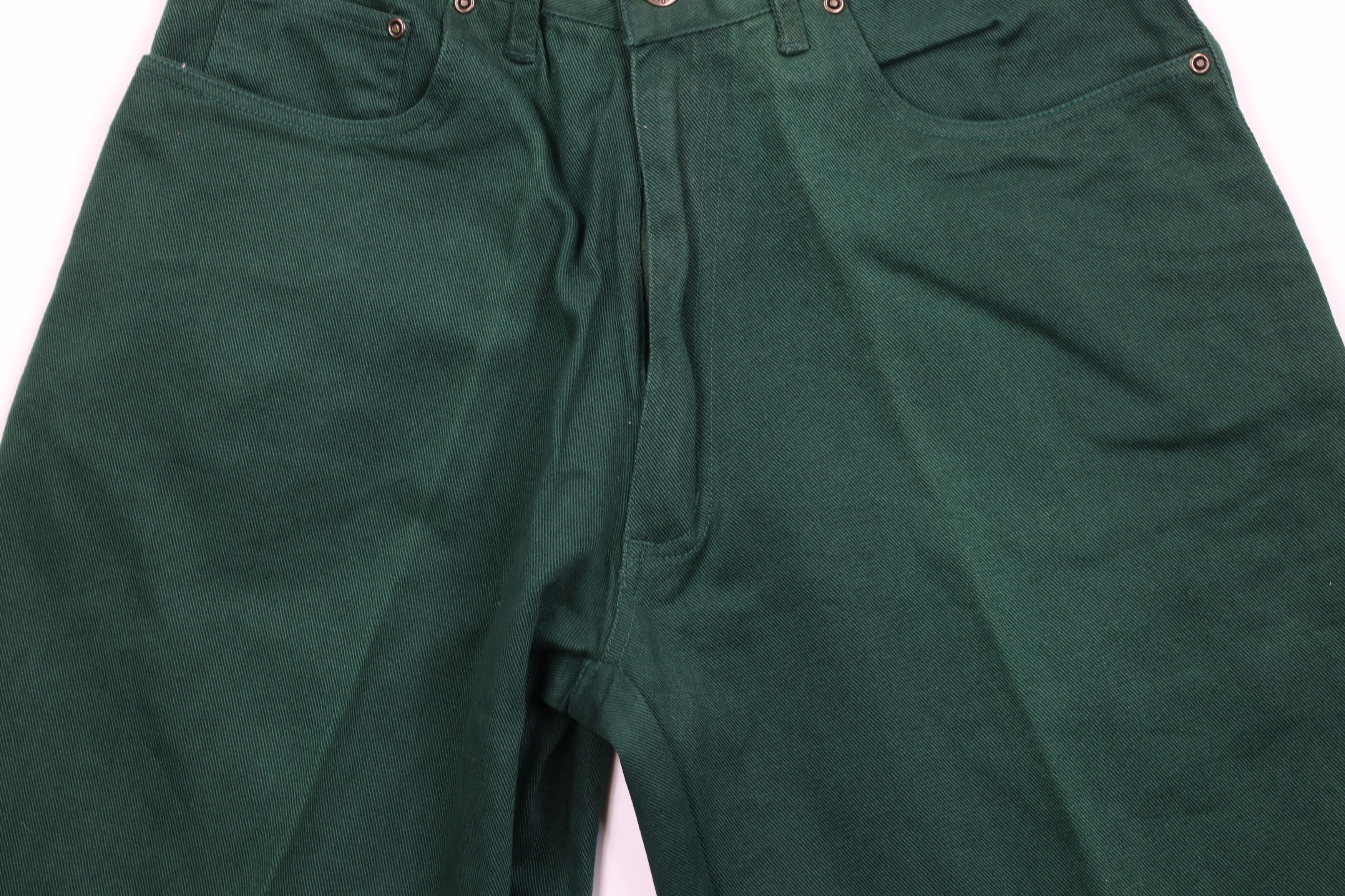 Vintage Deadstock Vintage 90s Streetwear Denim Shorts Jorts Green Size US 30 / EU 46 - 3 Thumbnail