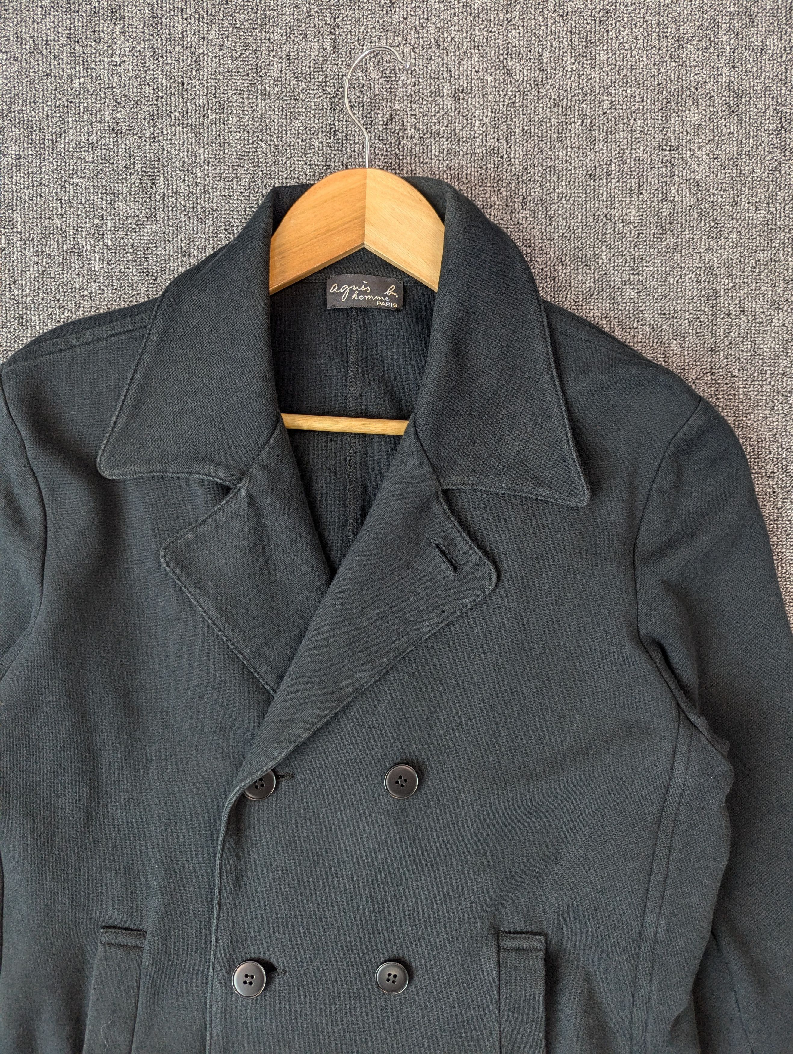 agnes b. Agnes B Home Paris Double Breasted Cotton Coat Jacket Size US M / EU 48-50 / 2 - 2 Thumbnail