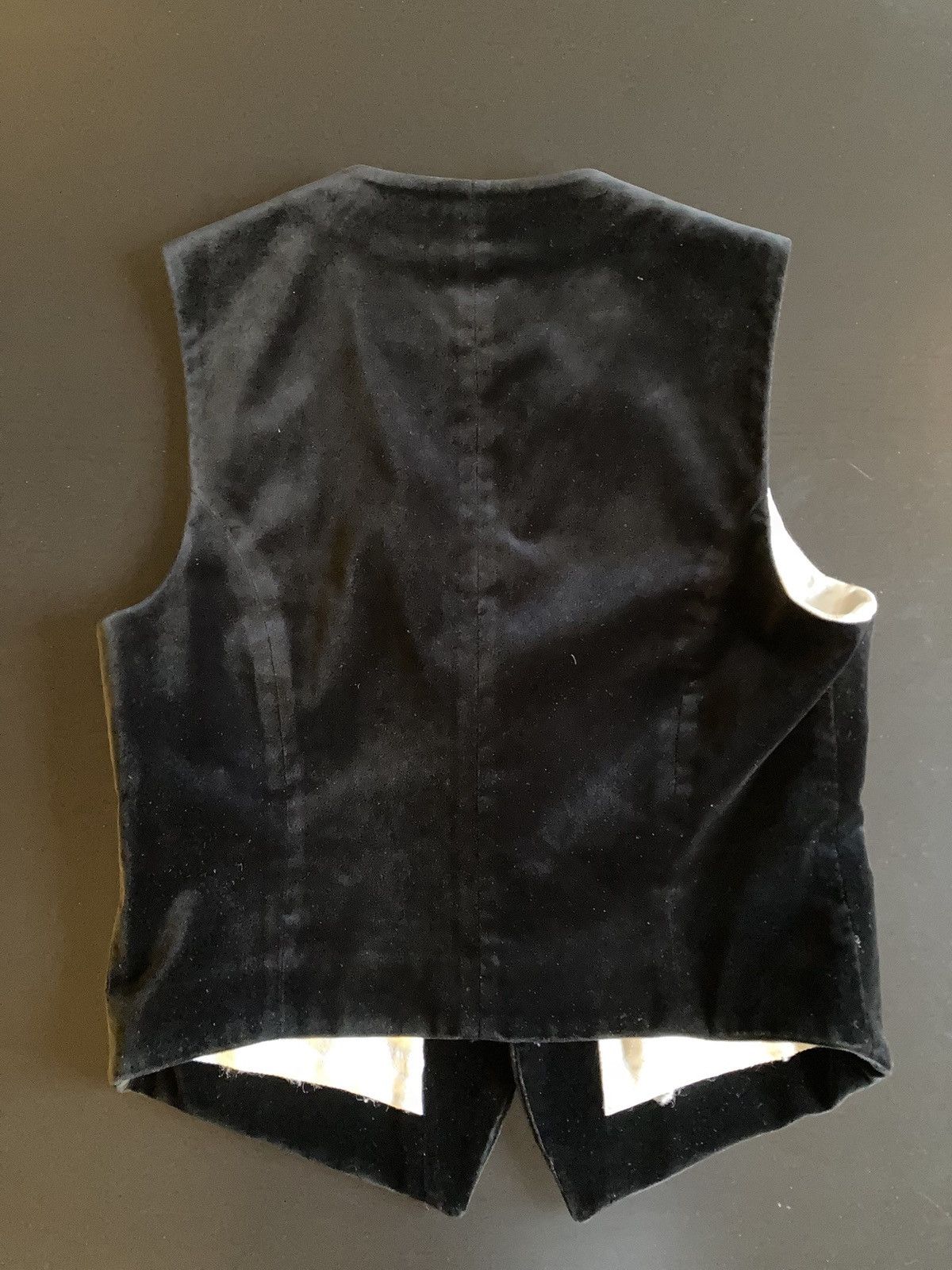Haider Ackermann FW14 Black Velvet Vest M Size 38R - 2 Thumbnail