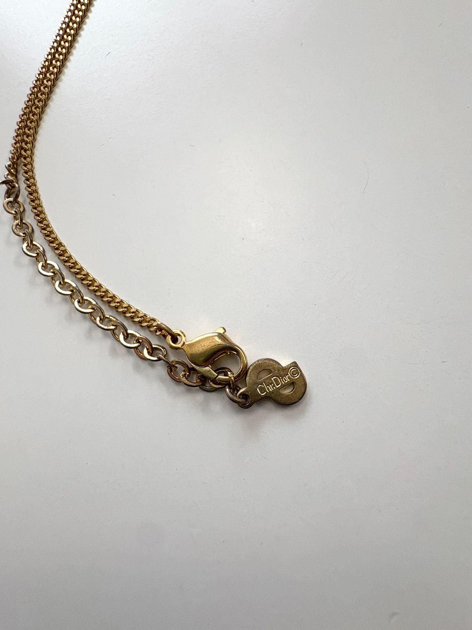 Dior Dior CD Logo Pendant Necklace – Gold Tone Size ONE SIZE - 4 Thumbnail