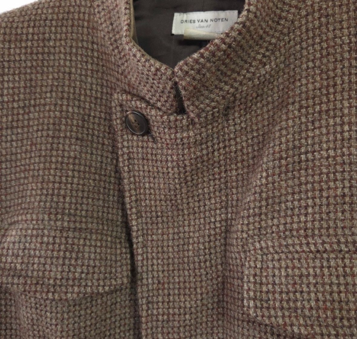 D Nine Reserve 02aw DRIES VAN NOTEN Wool Tweed Jacket Size US M / EU 48-50 / 2 - 4 Thumbnail