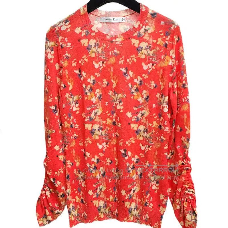 Dior Dior Multicolor Wool Long Sleeve Pullover Sweater . Size S / US 4 / IT 40 - 1 Thumbnail
