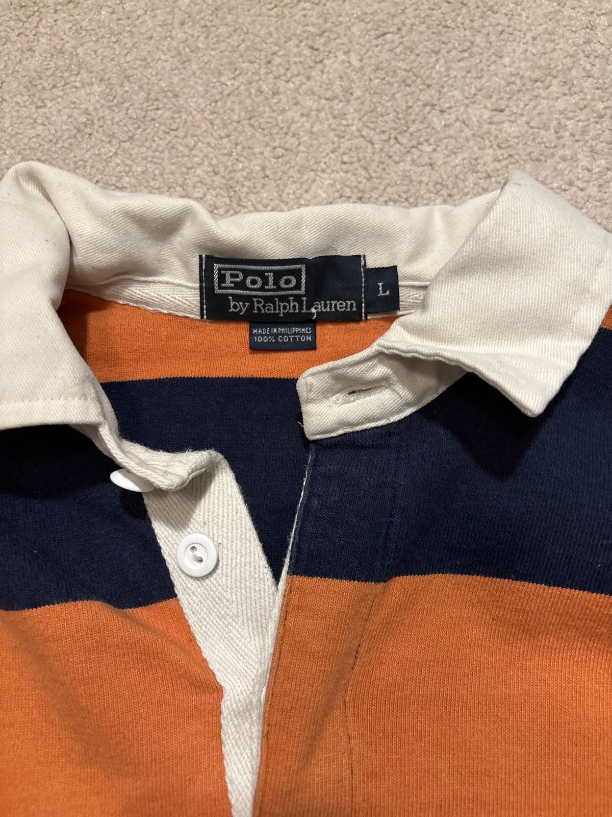 Polo Ralph Lauren Vintage Striped Polo Rugby Size US L / EU 52-54 / 3 - 2 Thumbnail