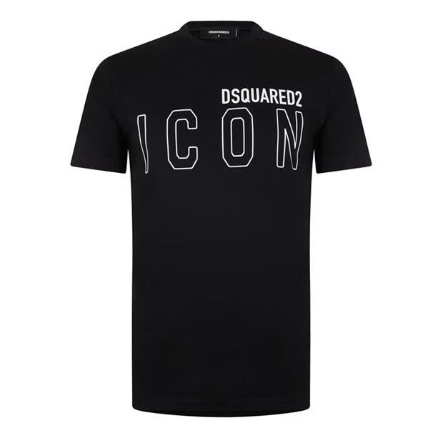 image of Dsquared2 O1G2R1Mq0424 T-Shirts In Black, Men's (Size Large)