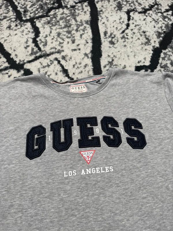 Guess Guess crewneck sweatshirt gray logo XL Size US XL / EU 56 / 4 - 4 Thumbnail