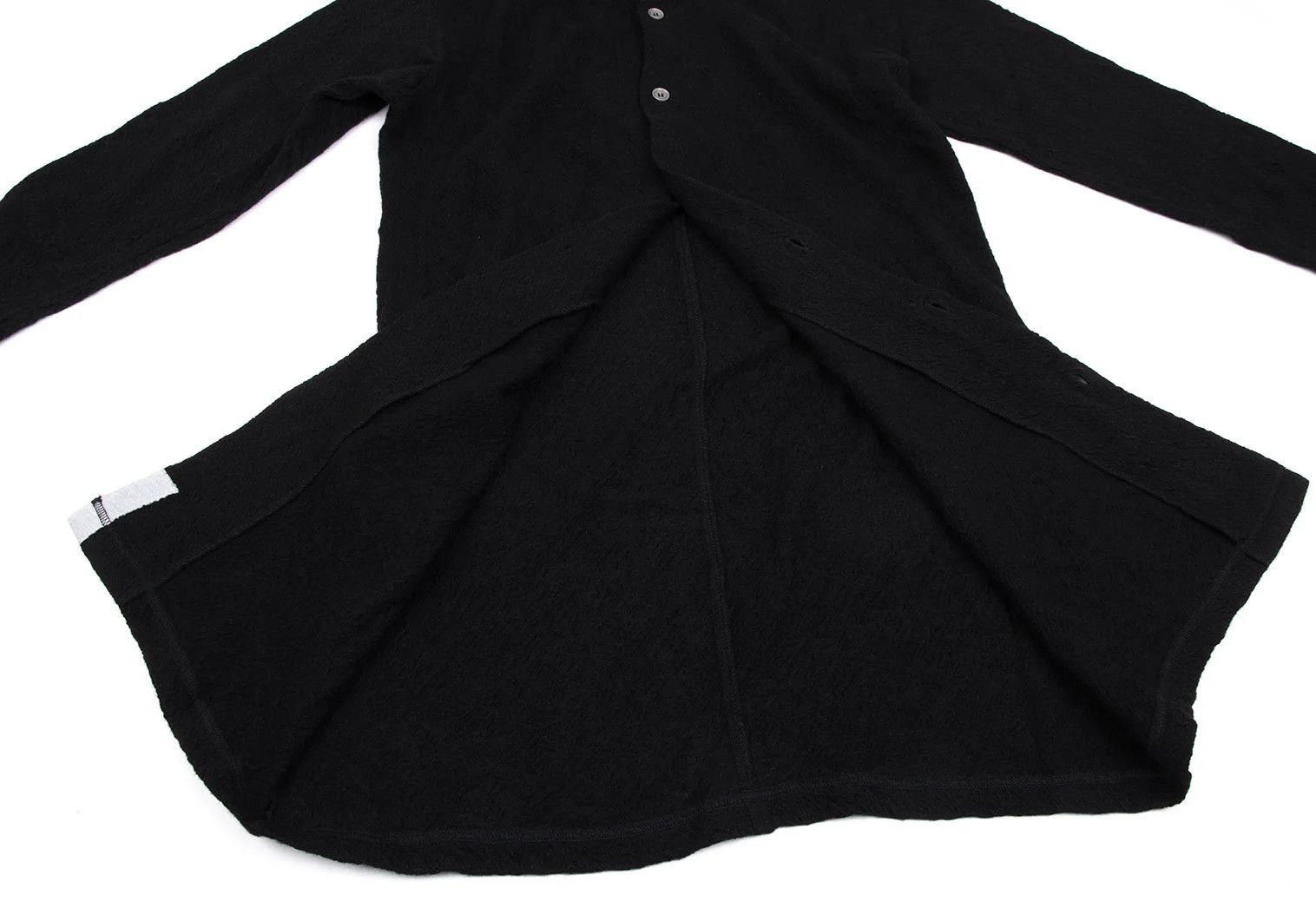 Yohji Yamamoto Yohji Yamamoto Wool Dyed Knit Shirt Black Size US M / EU 48-50 / 2 - 10 Thumbnail