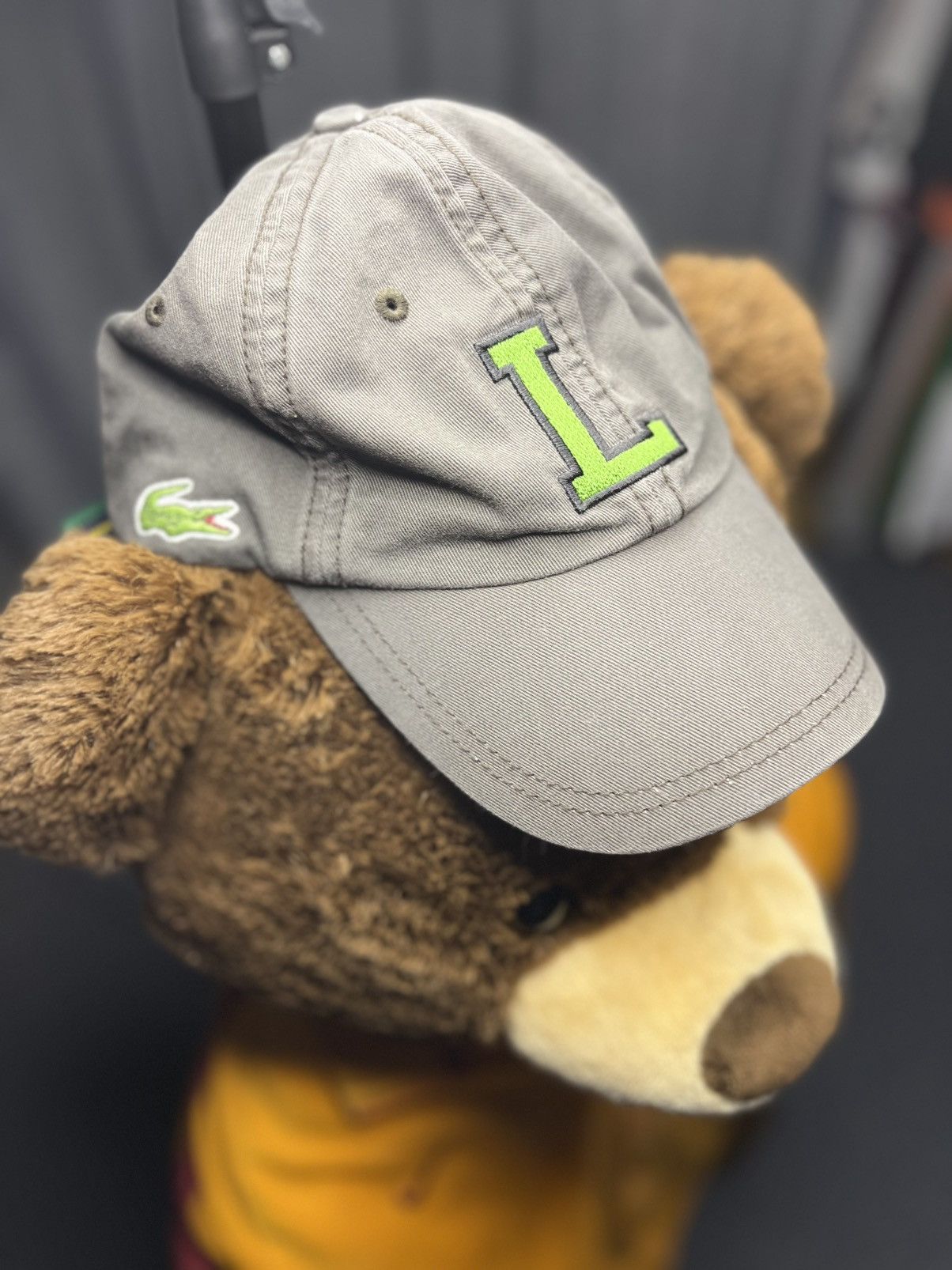 Lacoste × Vintage Vintage Lacoste “L” Logo Cap – Rare Grey/Green Dad Hat Size ONE SIZE - 1 Thumbnail