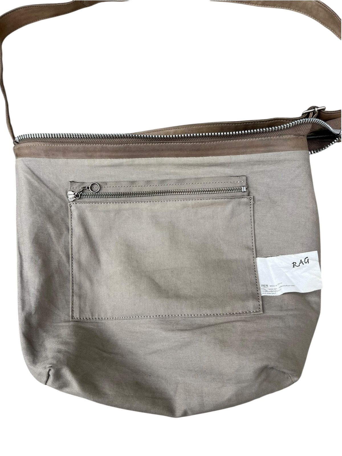 Leather REN Tokyo Japan Patina Nappa Leather Messenger Bag Size ONE SIZE - 14 Thumbnail