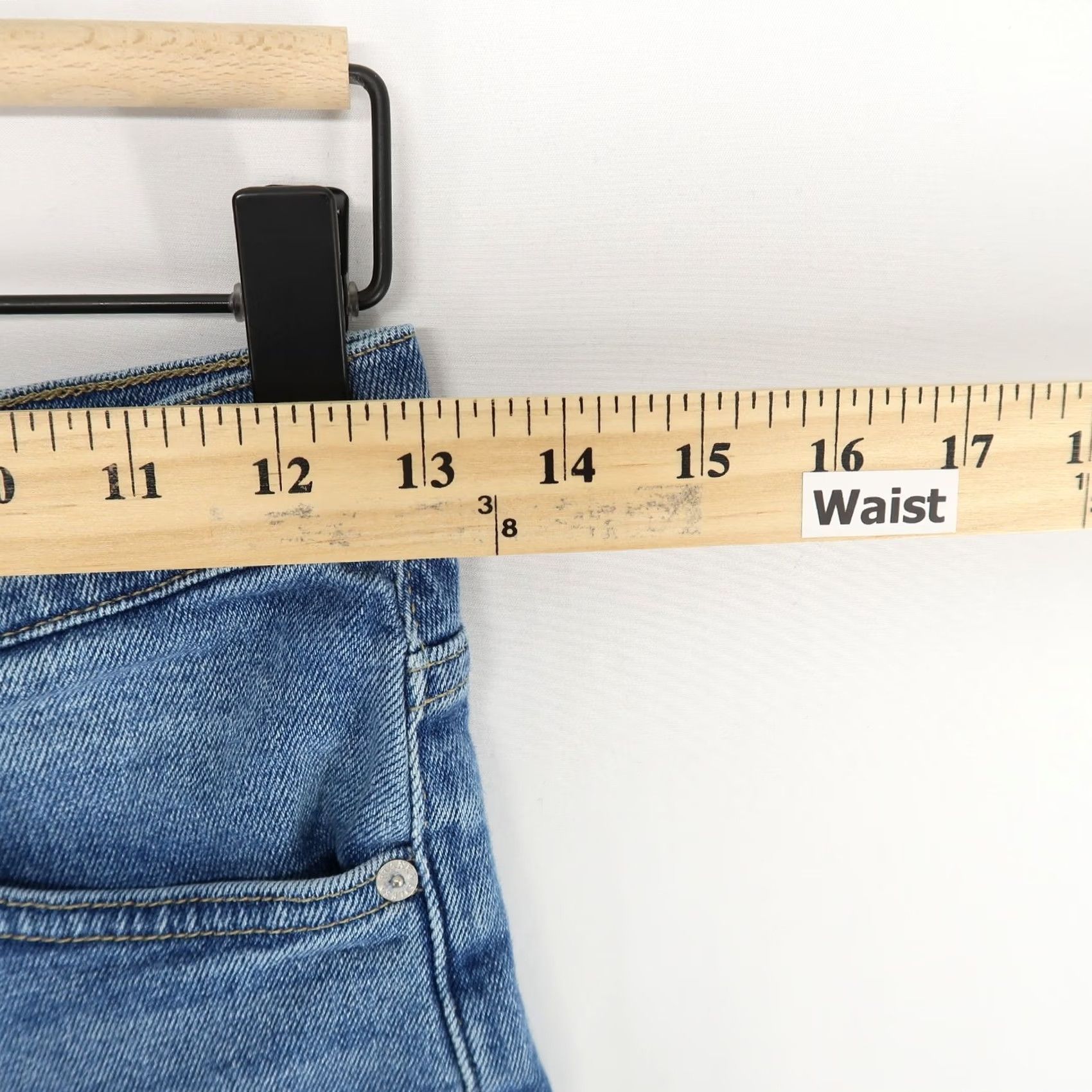 Frank & Eileen Frank and Eileen Cork Jeans Womens 26 Blue High Rise Raw Hem Button Fly Stretch Size 26" / US 2 / IT 38 - 5 Thumbnail