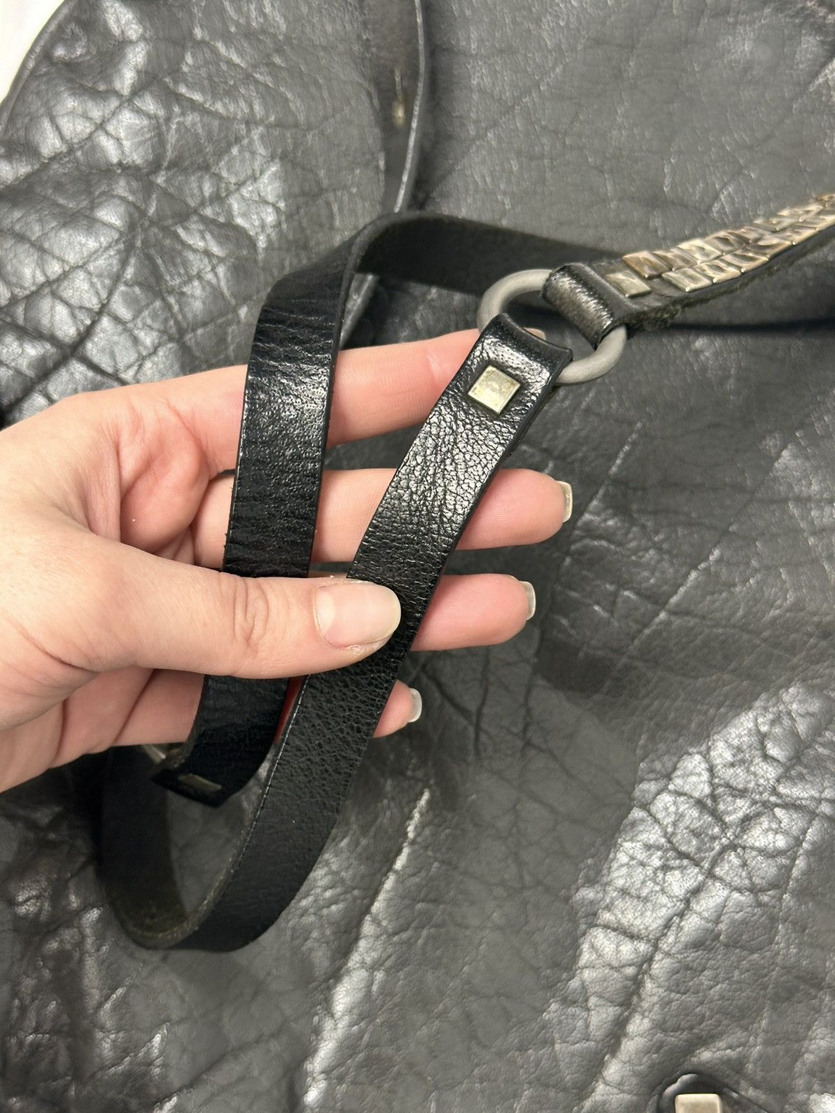 A.S.98 Vintage Japan Leather Bag Kapital Messenger Y2K Rare GOA Size ONE SIZE - 17 Thumbnail