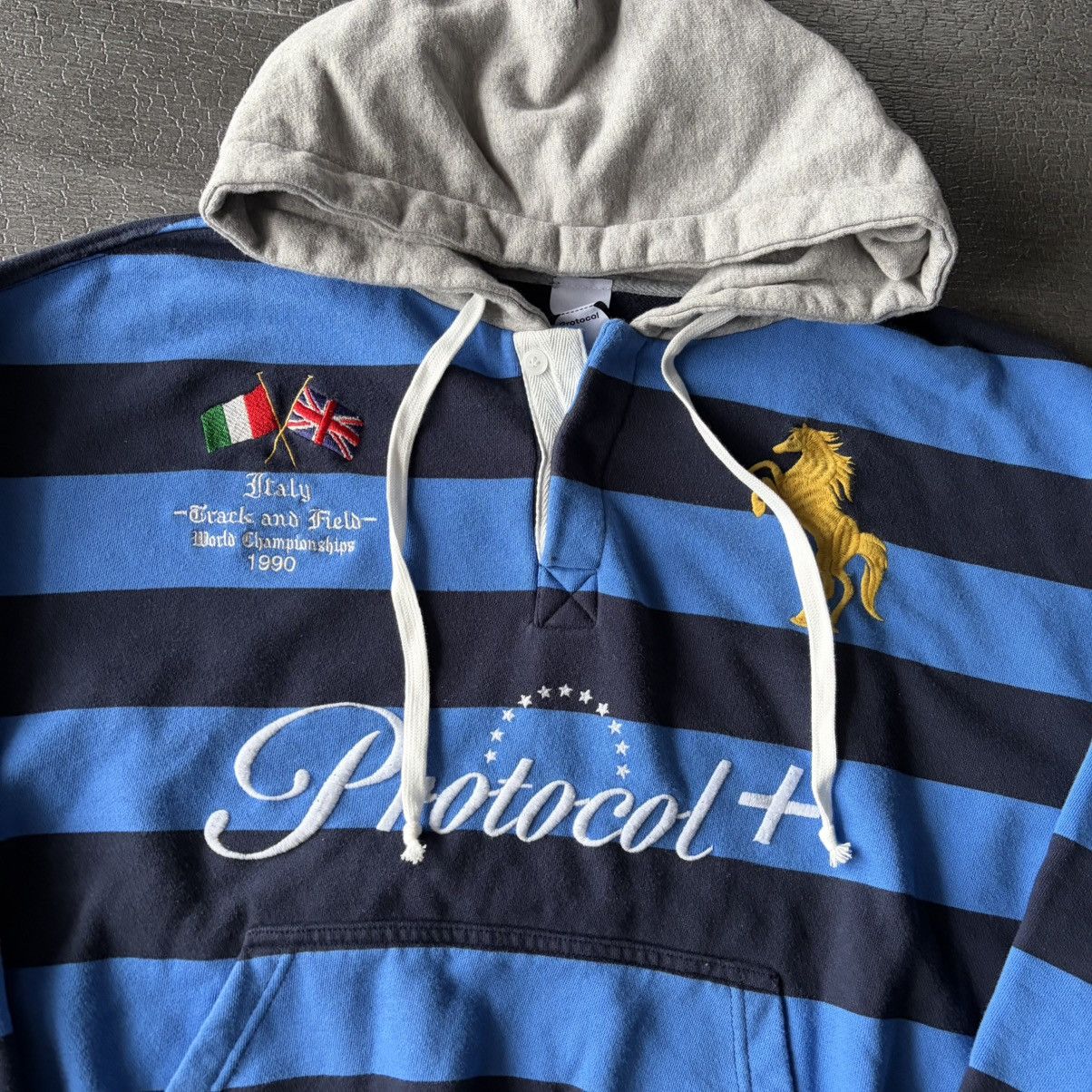 PROJECT G/R Protocol Index STRIPE POLO HOODIE PROJECT GR size 2 Size US M / EU 48-50 / 2 - 7 Thumbnail