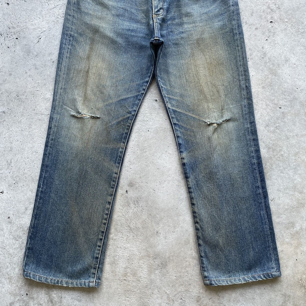 Vintage Vintage Wrangler Rusty Jeans Distressed Faded Pants Denim Size US 31 - 4 Thumbnail