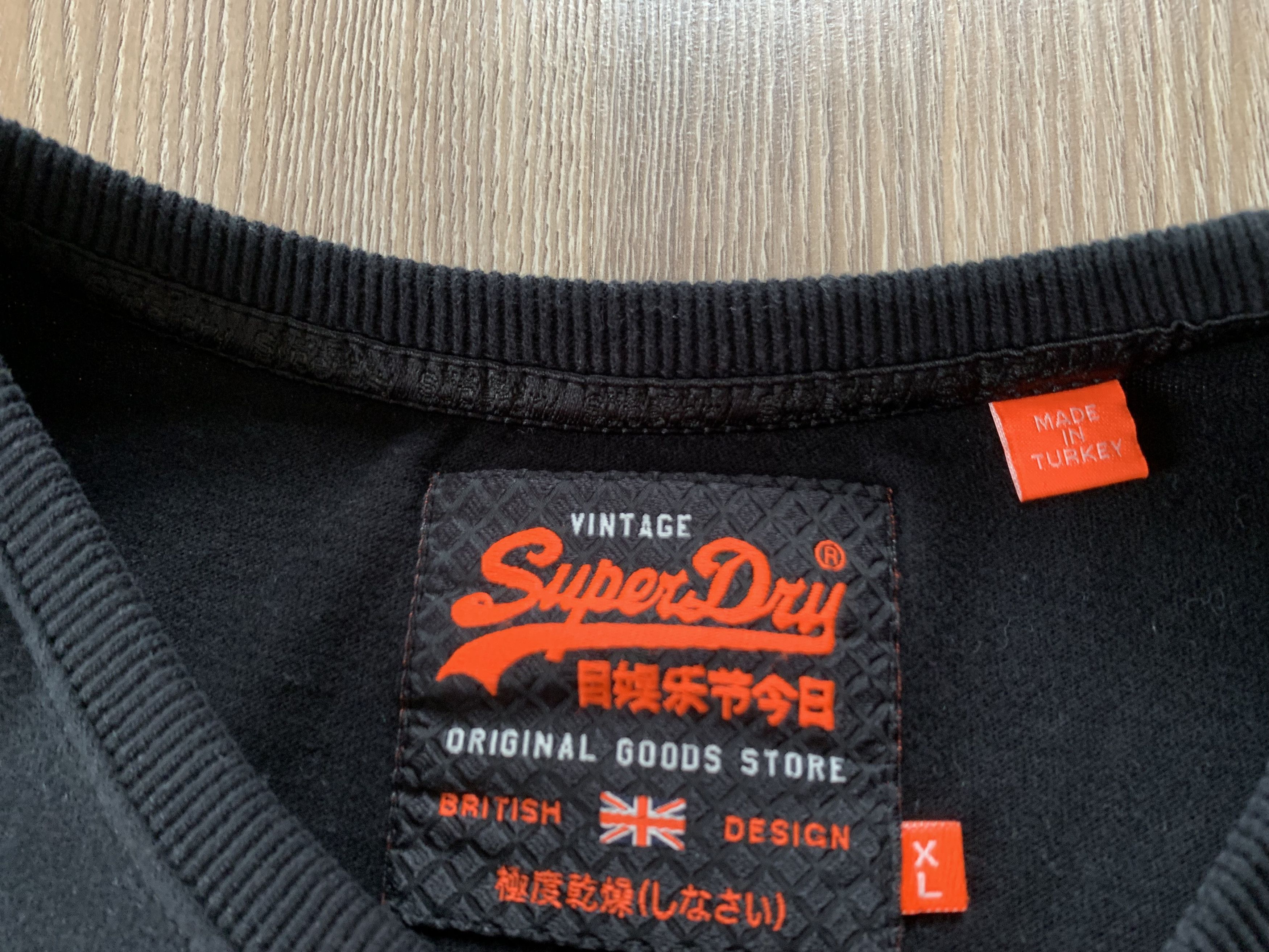 Japanese Brand × Superdry Superdry Basic Black Cotton T Shirt Size US XL / EU 56 / 4 - 7 Thumbnail