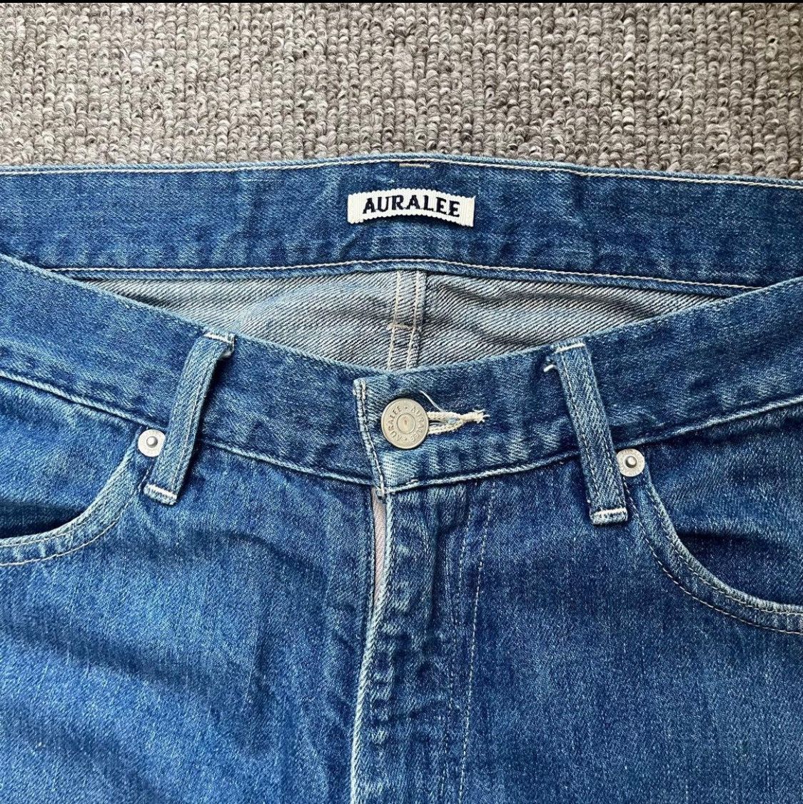 Auralee Auralee SELVEDGE LIGHT DENIM PANTS size 4 Size US 32 / EU 48 - 4 Thumbnail