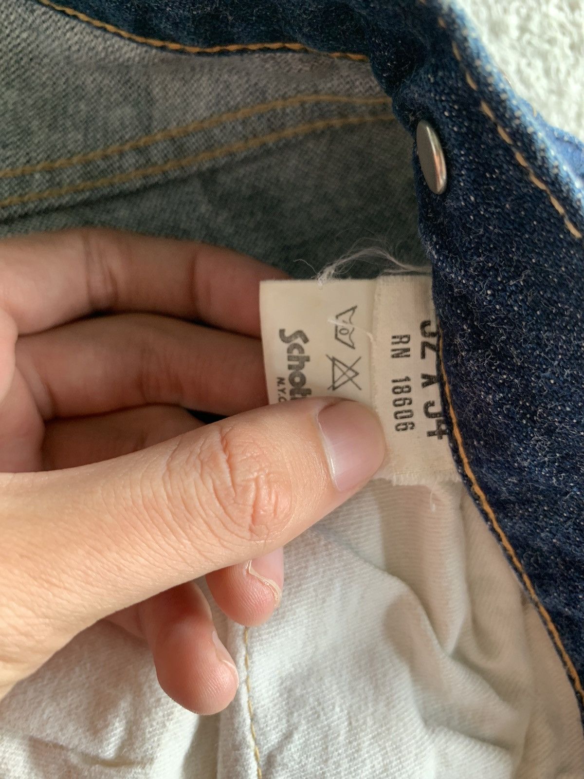 Schott VINTAGE SCHOTT SELVEDGE BUCKLE BACK JAPANESE DENIM Size US 32 / EU 48 - 23 Thumbnail