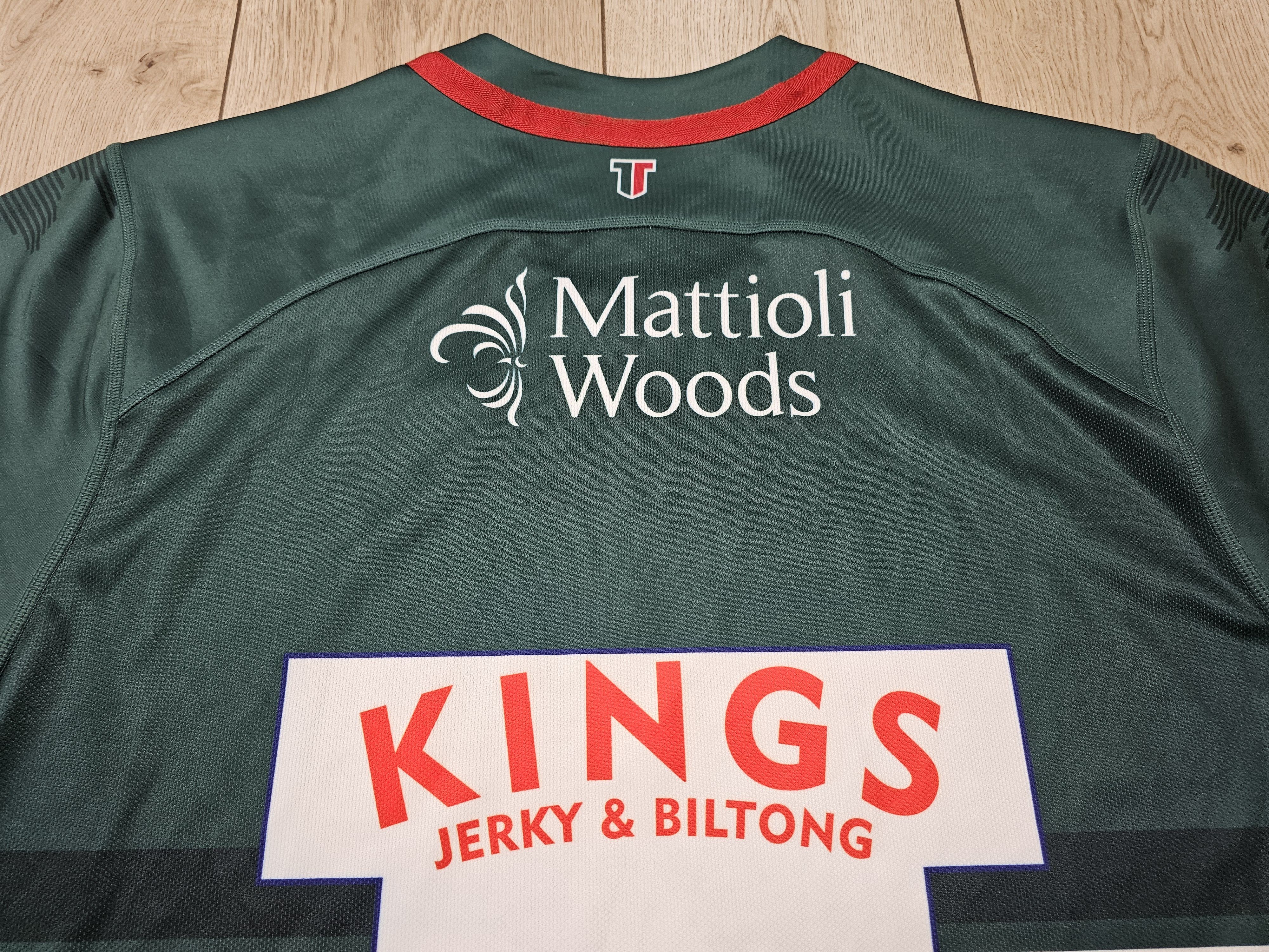 All Sport LEICESTER TIGERS RUGBY JERSEY ENGLAND RUGBY UNION JERSEY 5XL Size US XXL / EU 58 / 5 - 5 Thumbnail