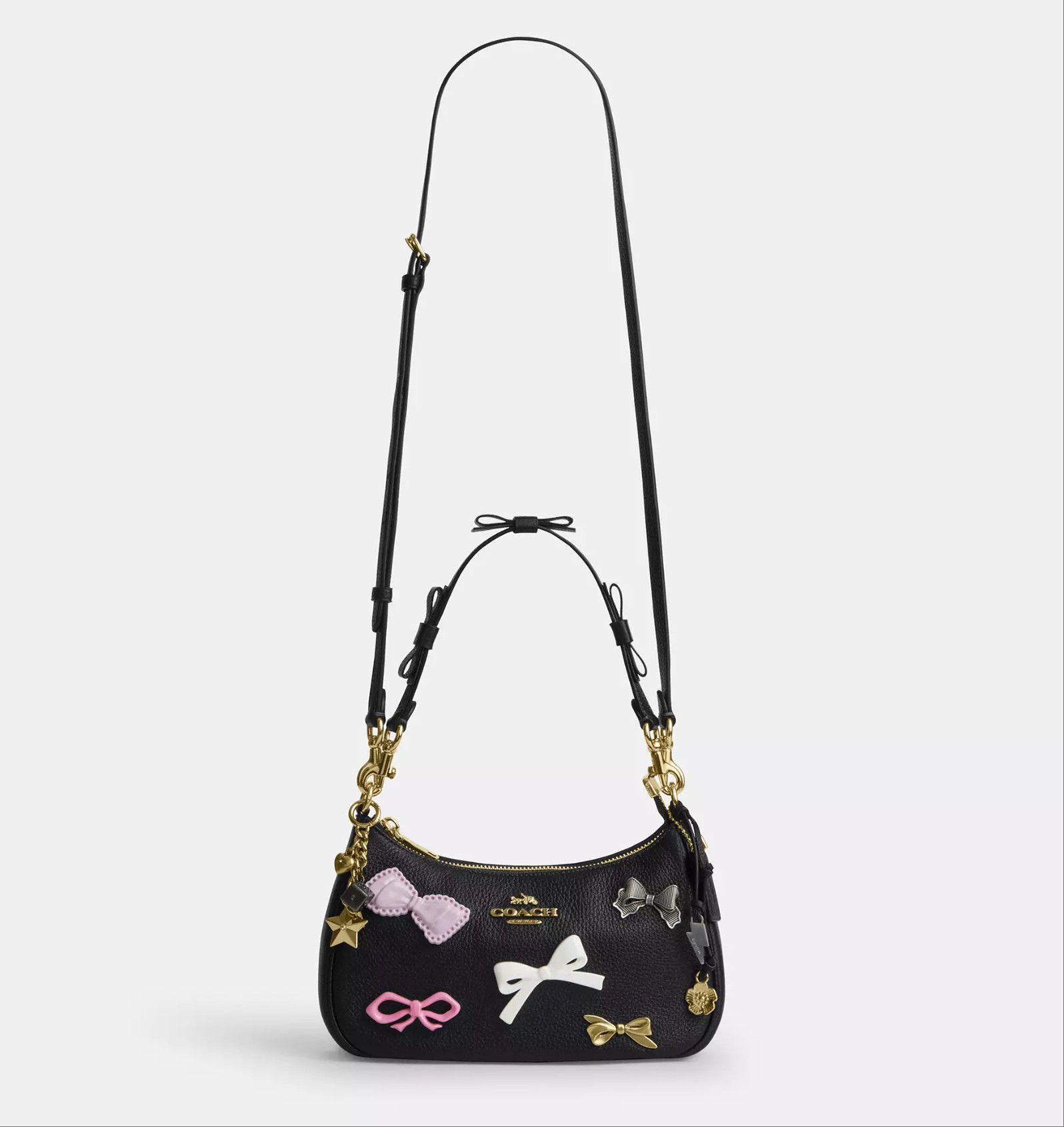 Coach Teri Shoulder Bag With Bows And Charms CDY93 Size ONE SIZE - 12 Thumbnail