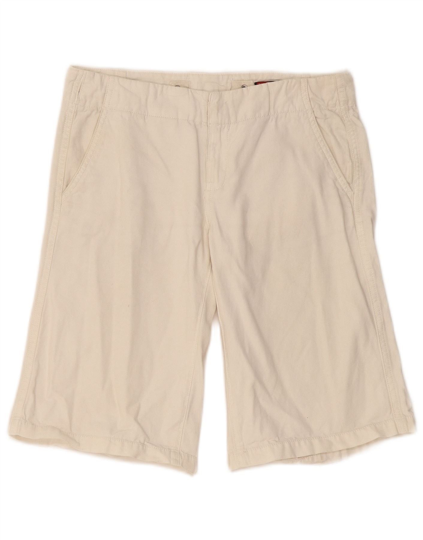 Diesel Womens Chino Shorts W26 Small White Cotton Size 42" / US 20 - 1 Thumbnail