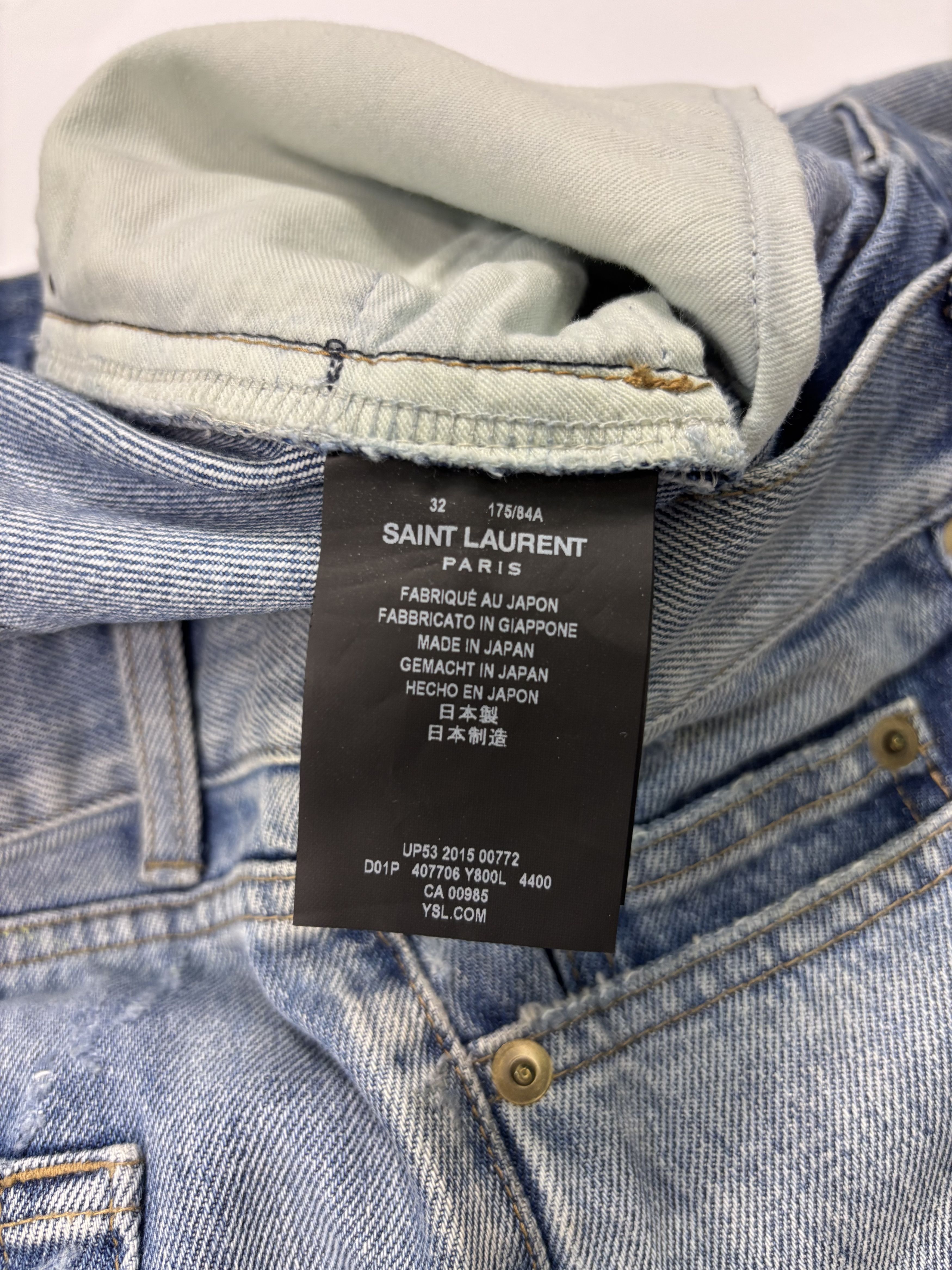 Saint Laurent Paris Saint Laurent Classic Blue Jeans Size US 32 / EU 48 - 3 Thumbnail
