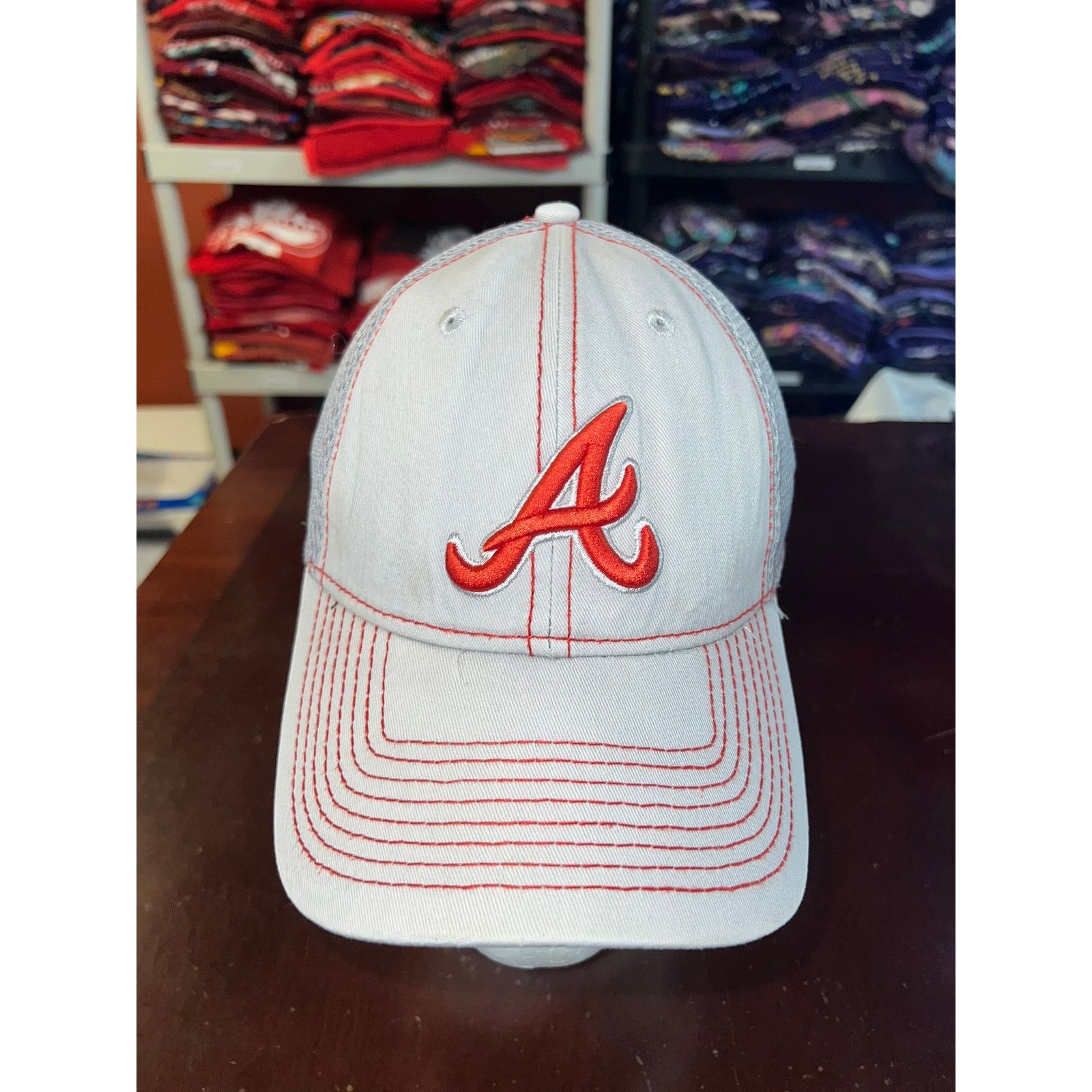 New Era Atlanta Braves White Hat New Era Team Neo MLB Baseball Cap Size ONE SIZE - 2 Thumbnail