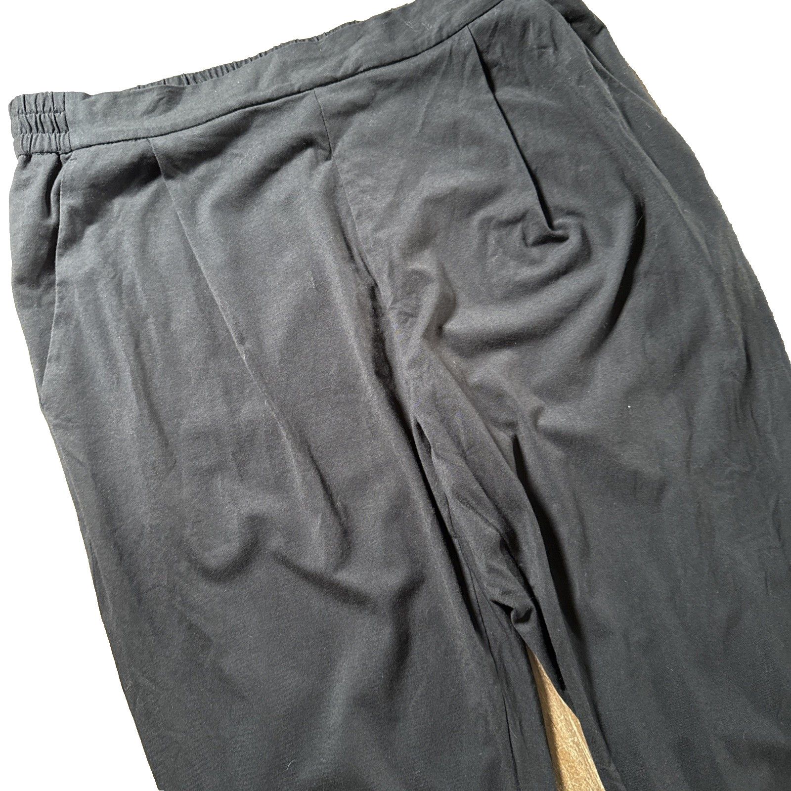 Allsaints All Saints Women 8 Aleida Jersey Trouser Black Taper Pull On Size 30" / US 8 / IT 44 - 3 Thumbnail