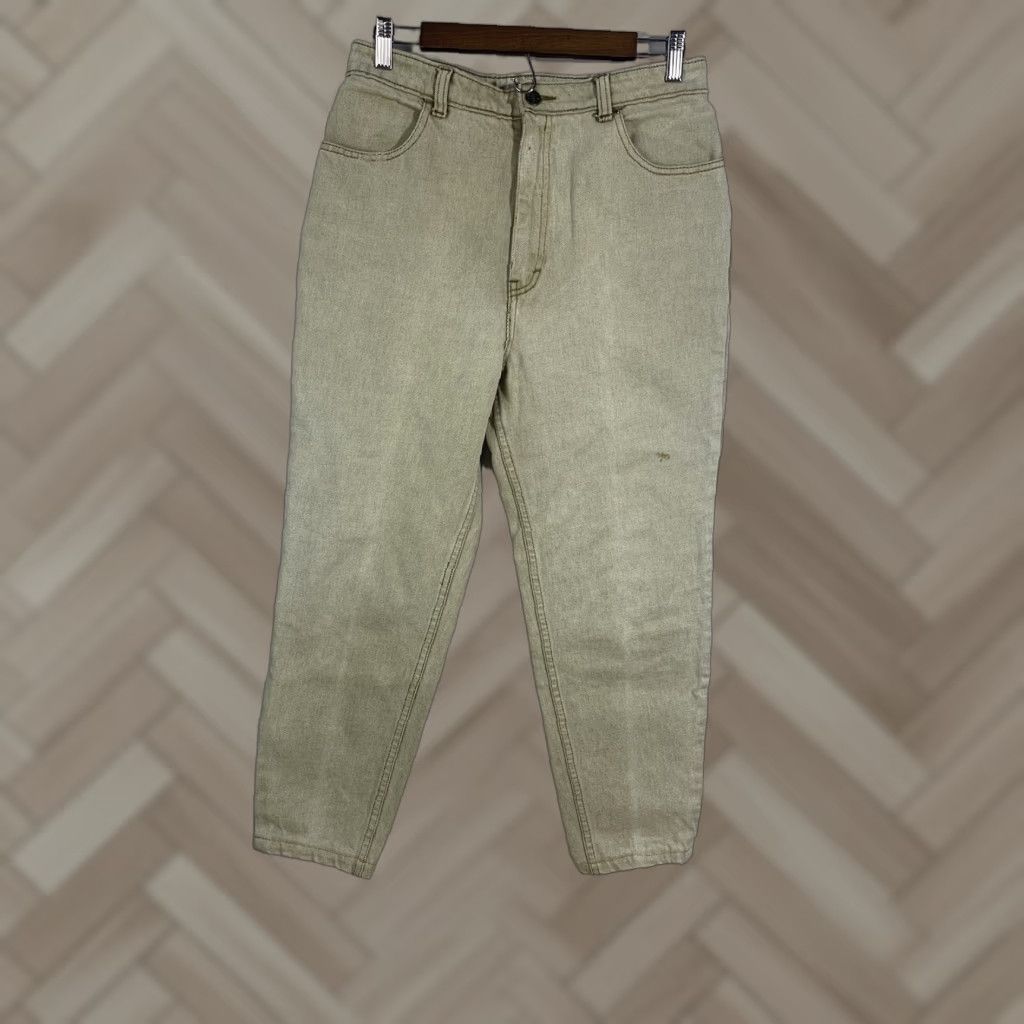 Vintage Calfornian By Paddocks Women Beige Pants Size 32 Denim Straight Pocket Zipper Casual Cotton Blend Regular Inseam 26 in #1172 Size 24" / US 00 / IT 34 - 1 Thumbnail