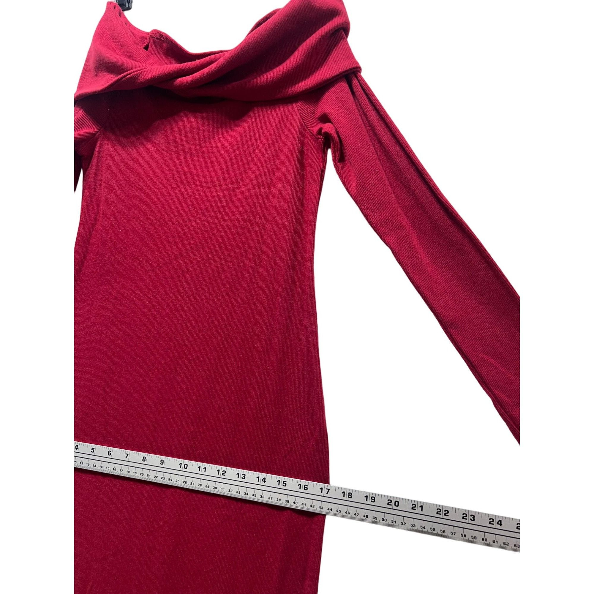 Other Universal Thread - Women's Long Sleeve Midi Bodycon - Red - Size S / US 4 / IT 40 - 8 Thumbnail