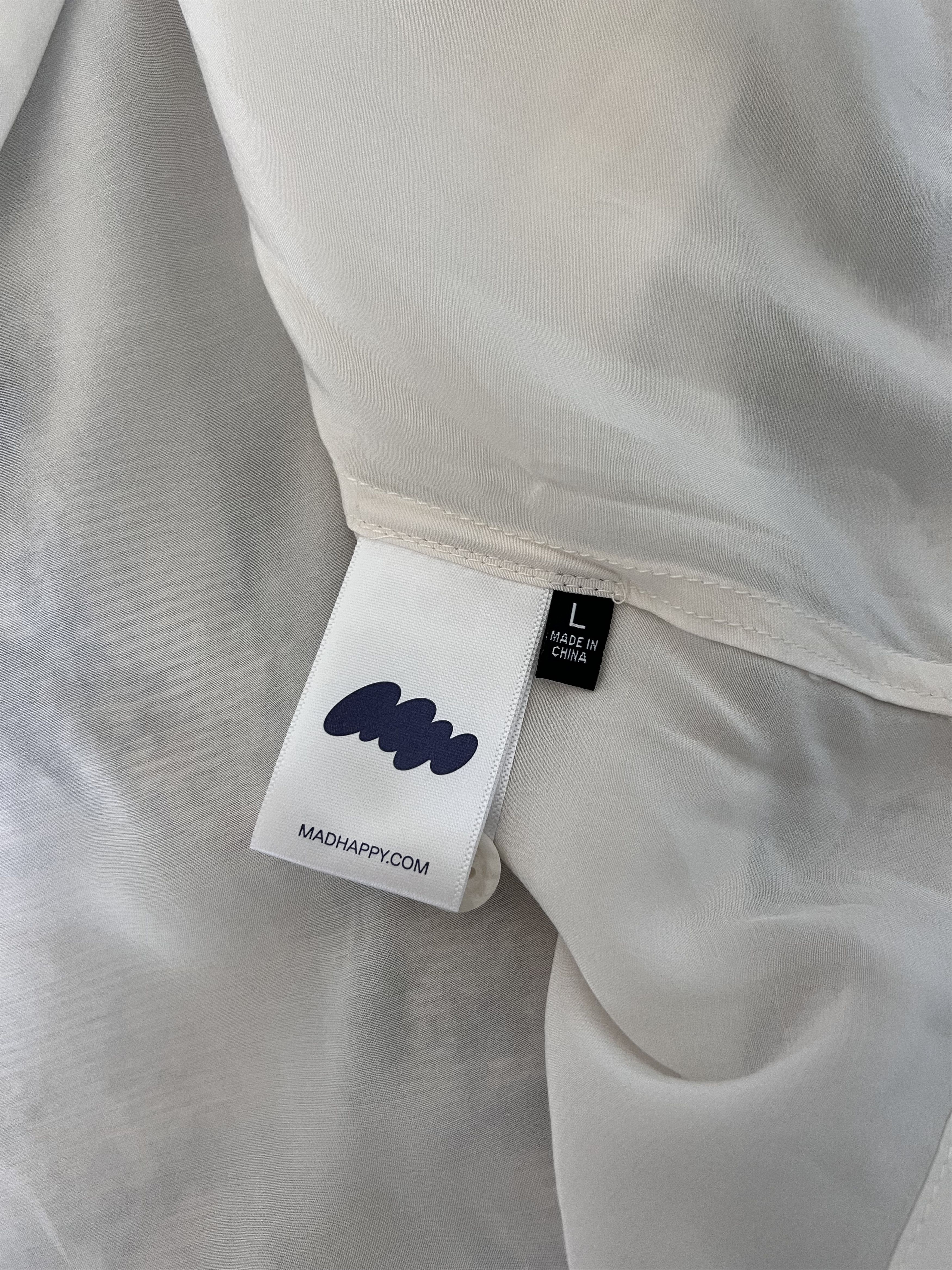 Madhappy Madhappy Embroidered Synergy Camp Collar Shirt in White Size US L / EU 52-54 / 3 - 8 Thumbnail