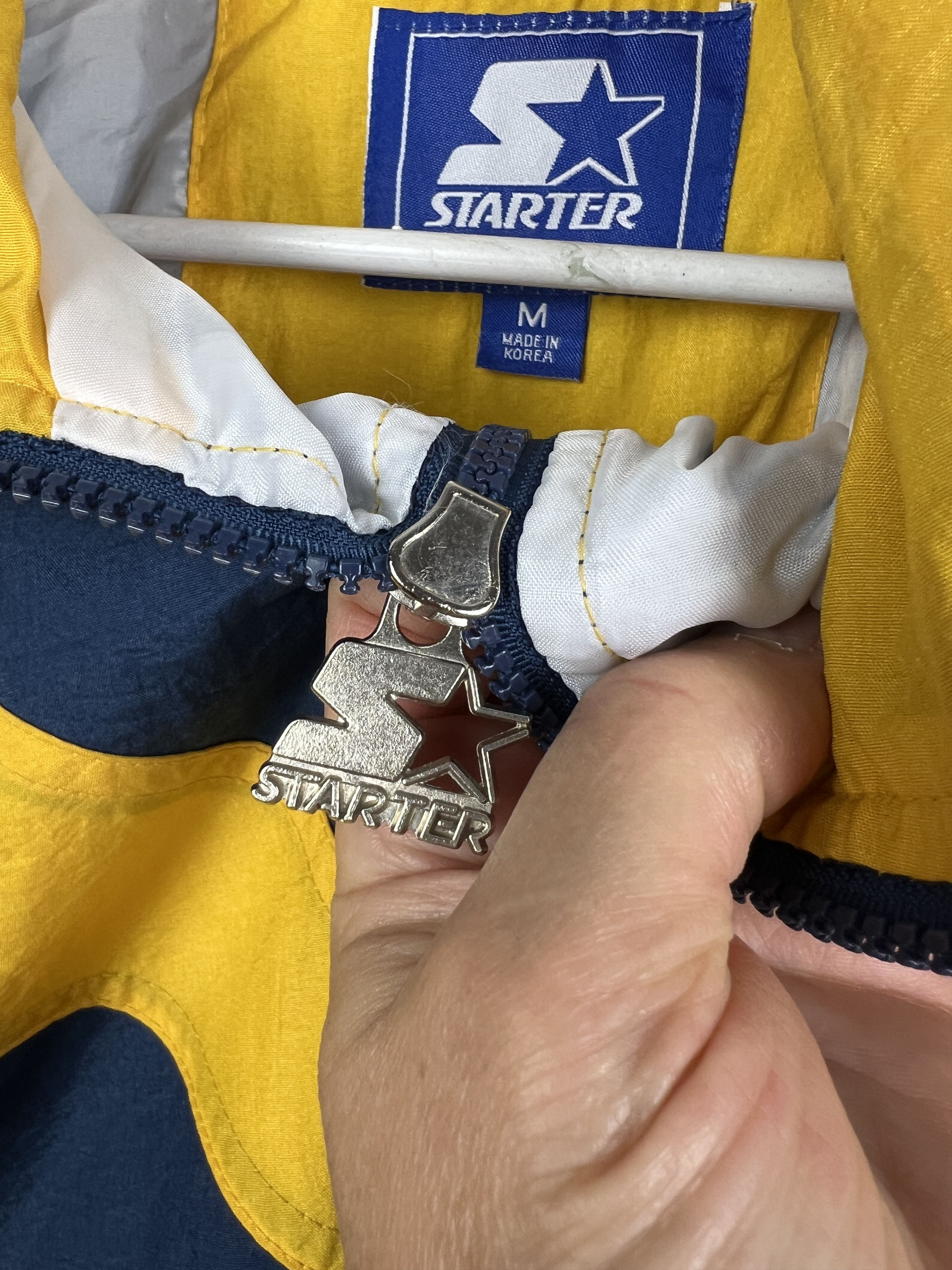 Starter Vintage Michigan Wolverines Jacket Track Top Windbreaker Size US M / EU 48-50 / 2 - 5 Thumbnail