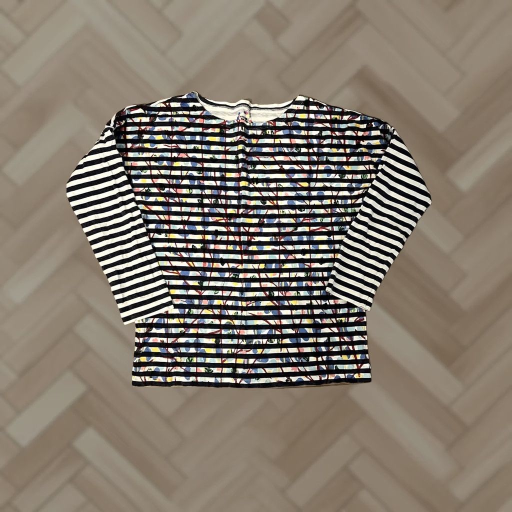 J.Crew J.CREW Michael De Feo Womens Striped Shirt Short? No, keep Long Sleeve and size S; Multicolor color; 90s not present. Size S / US 4 / IT 40 - 1 Thumbnail
