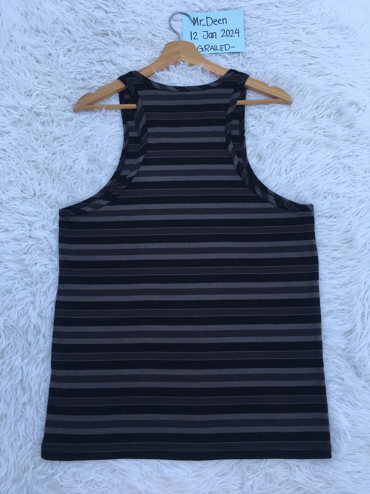 Number (N)ine Rare Number Nine Stripes Sleeveless Top Size US M / EU 48-50 / 2 - 13 Thumbnail