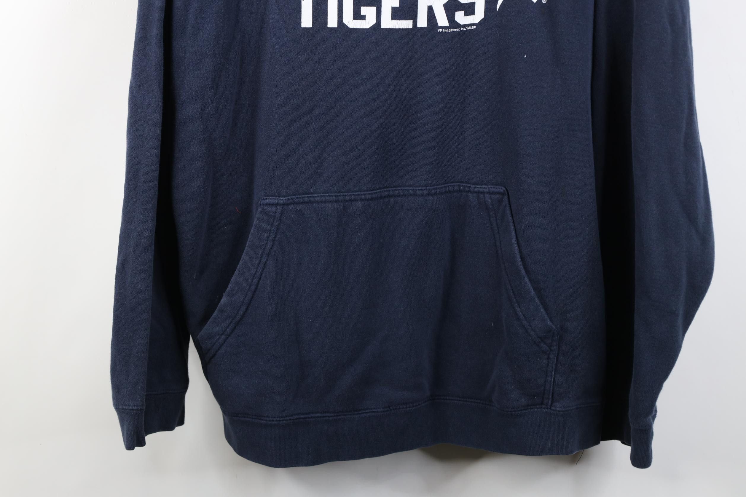 Vintage Vintage MLB Spell Out Detroit Tigers Baseball Hoodie Blue Size US L / EU 52-54 / 3 - 3 Thumbnail