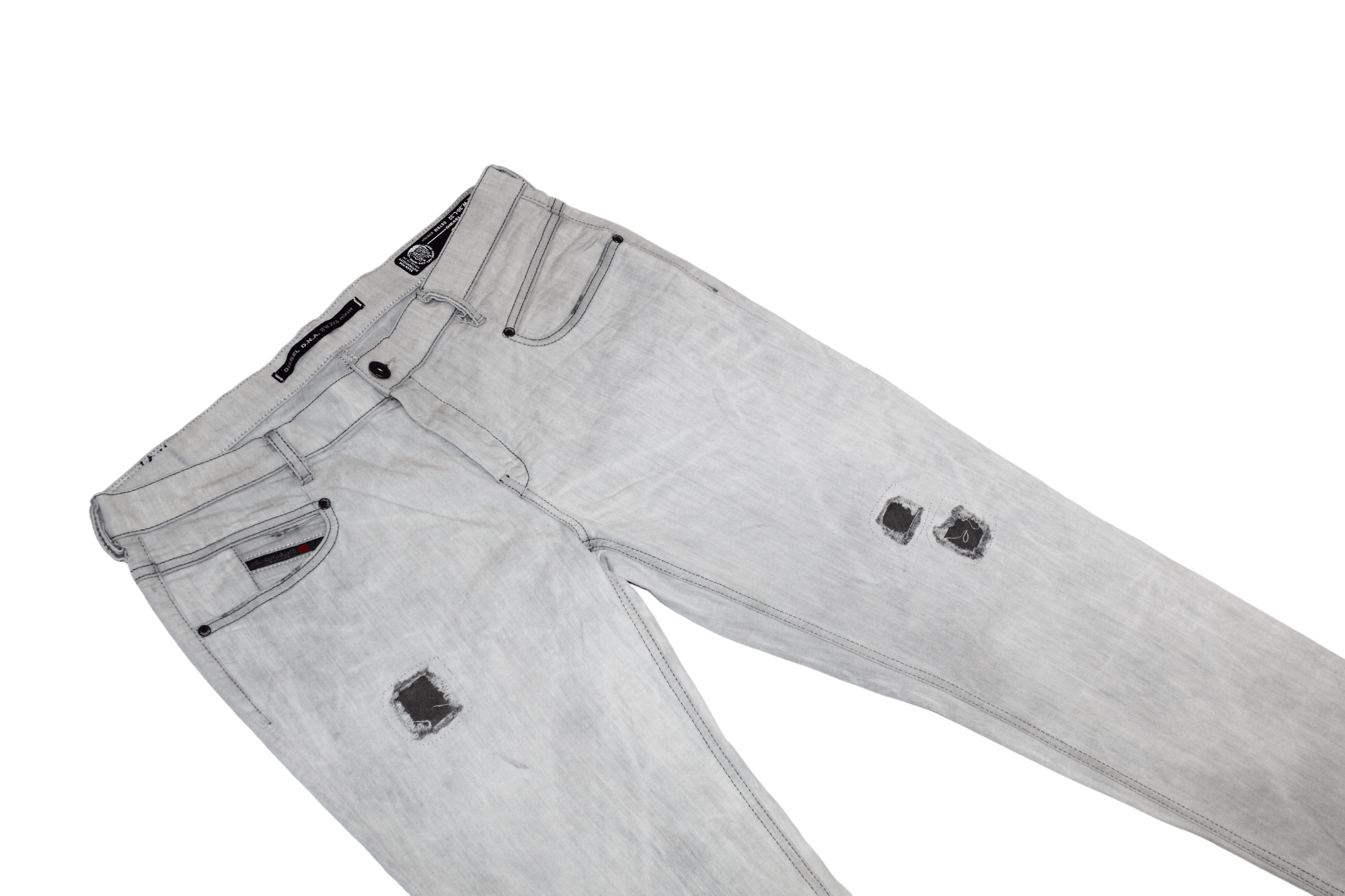 Diesel Diesel D.N.A. Belthy Regular Slim Straight Jeans 0676M Size US 31 - 4 Thumbnail