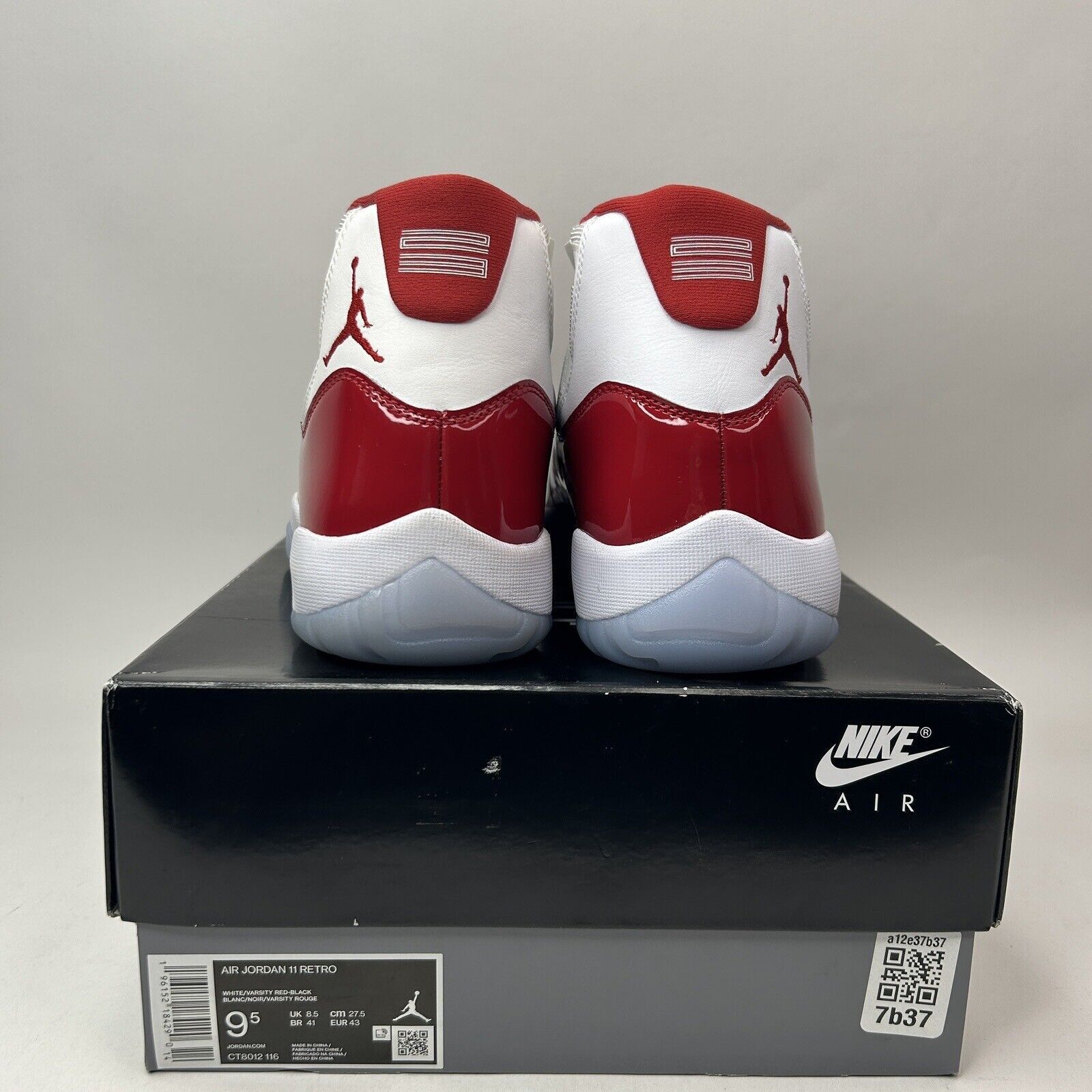 Nike Nike Air Jordan 11 Retro “Varsity Red/Cherry” 2023 Size US 9.5 / EU 42-43 - 4 Thumbnail