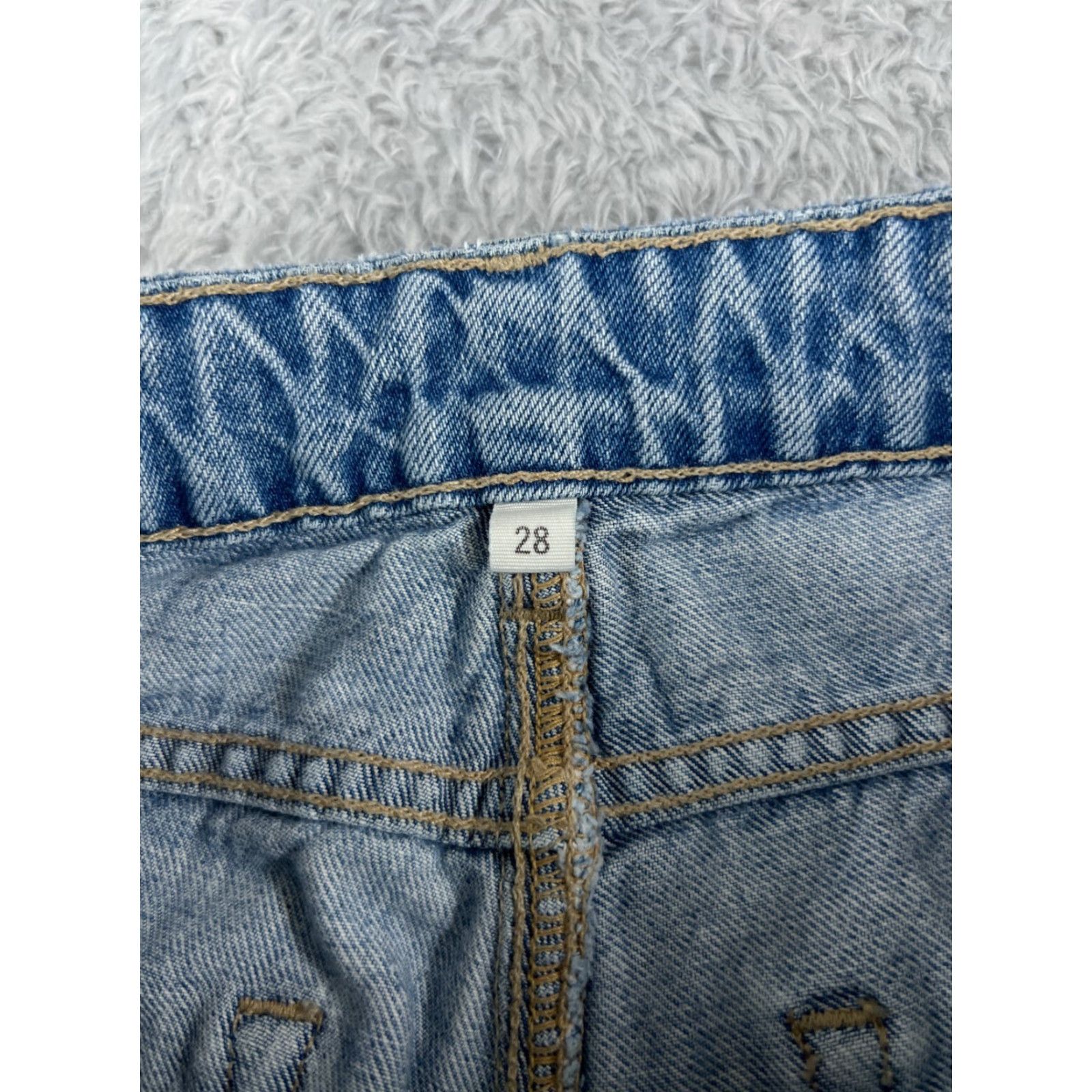 Paige Paige Jeans Womens 28 Blue Denim Callie Patches 28x22 Cotton Stretch 5-Pocket Design Paige Brand Regular Fit Size 28" / US 6 / IT 42 - 6 Thumbnail