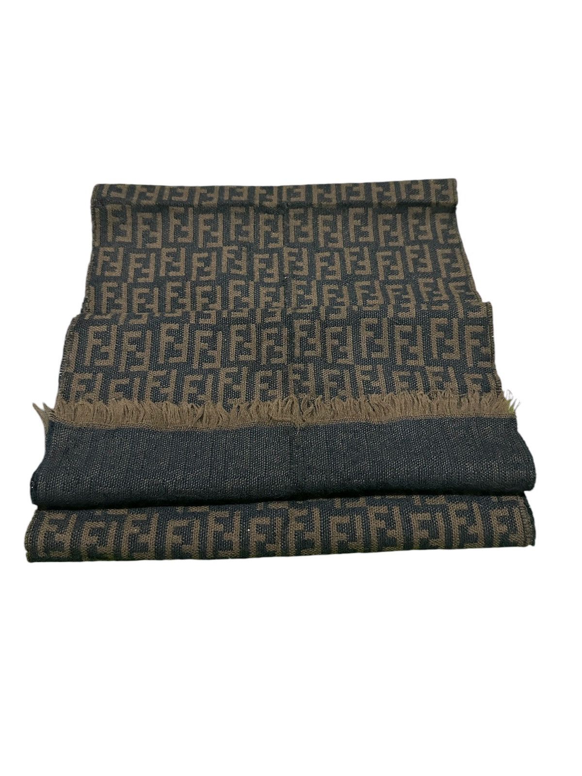 Fendi Fendi monogram wool scarf Size ONE SIZE - 3 Thumbnail