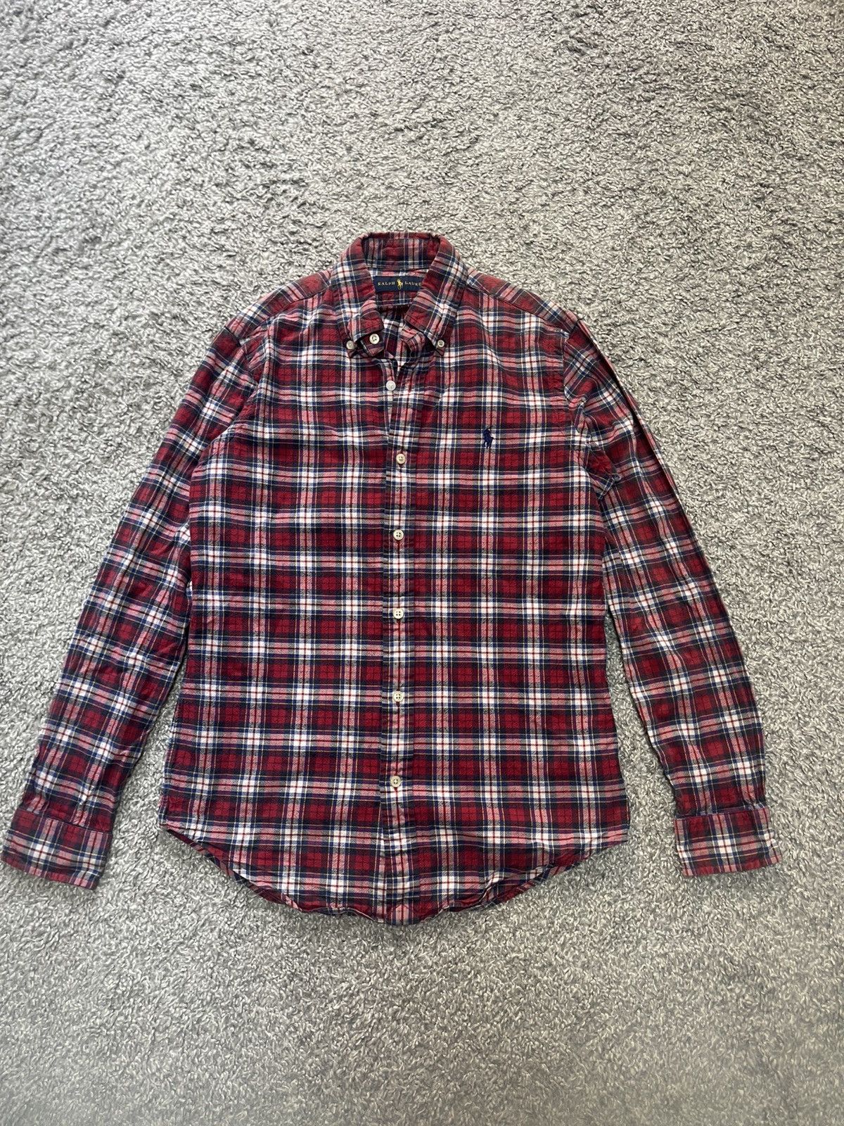 Ralph Lauren × Vintage RALPH LAUREN VINTAGE CHEKERED PLAID SHIRT SIZE XS Size XS / US 0-2 / IT 36-38 - 1 Thumbnail